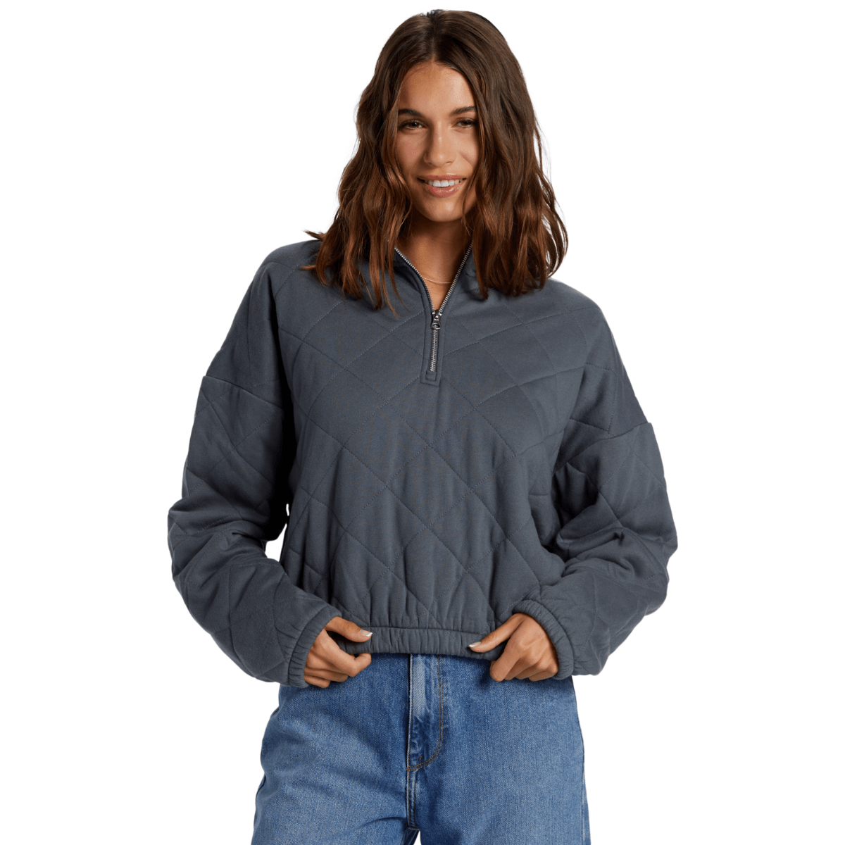 Roxy Bonfire Babe Quilted Half-Zip Pullover Women's
