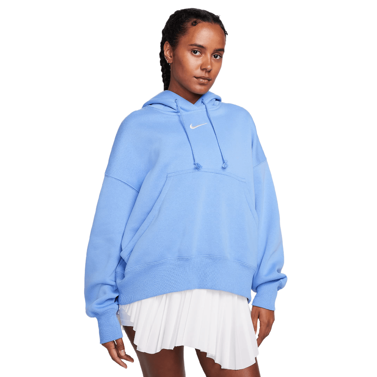 women's nike fleece cowl neck top