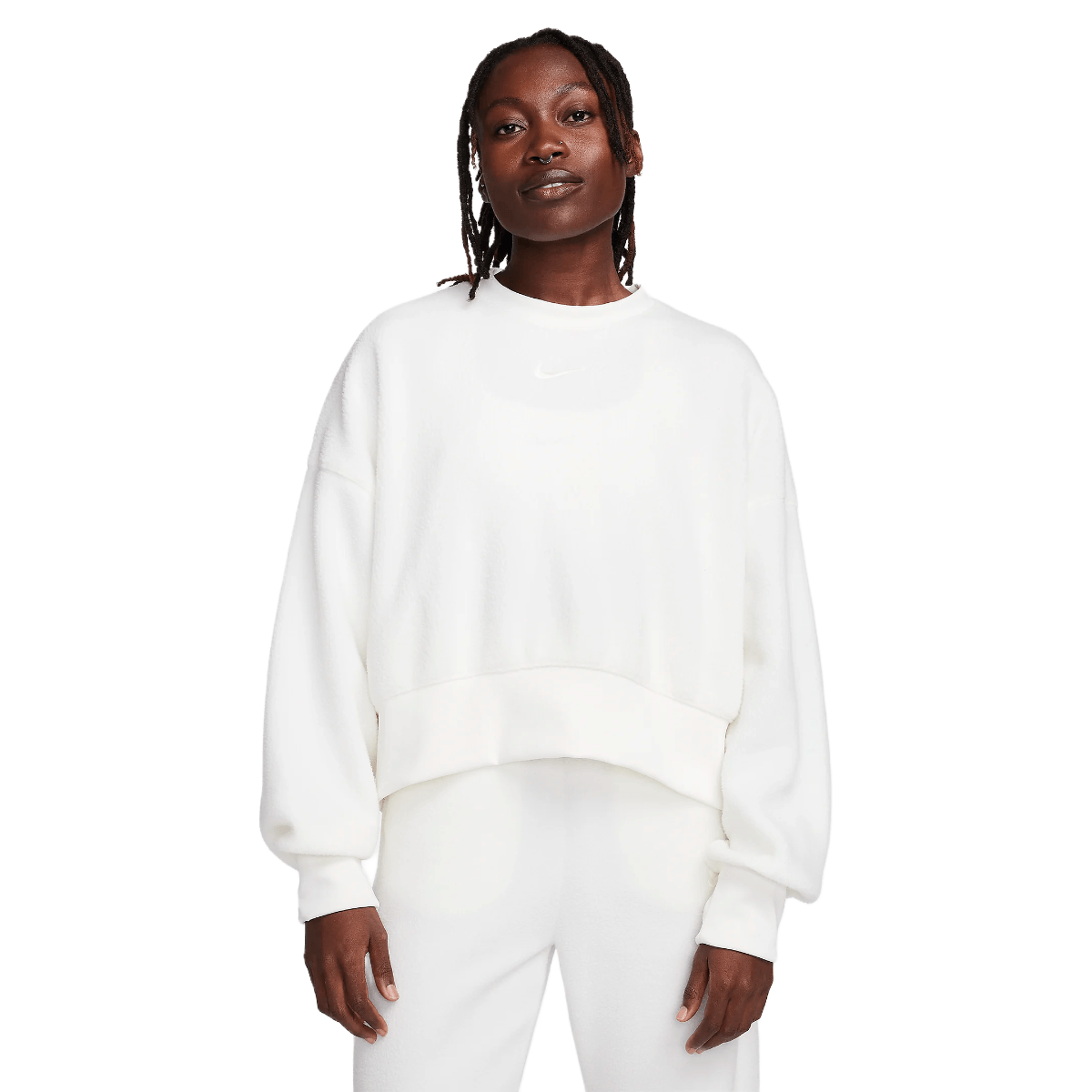 Nike cropped sweatshirt womens on sale