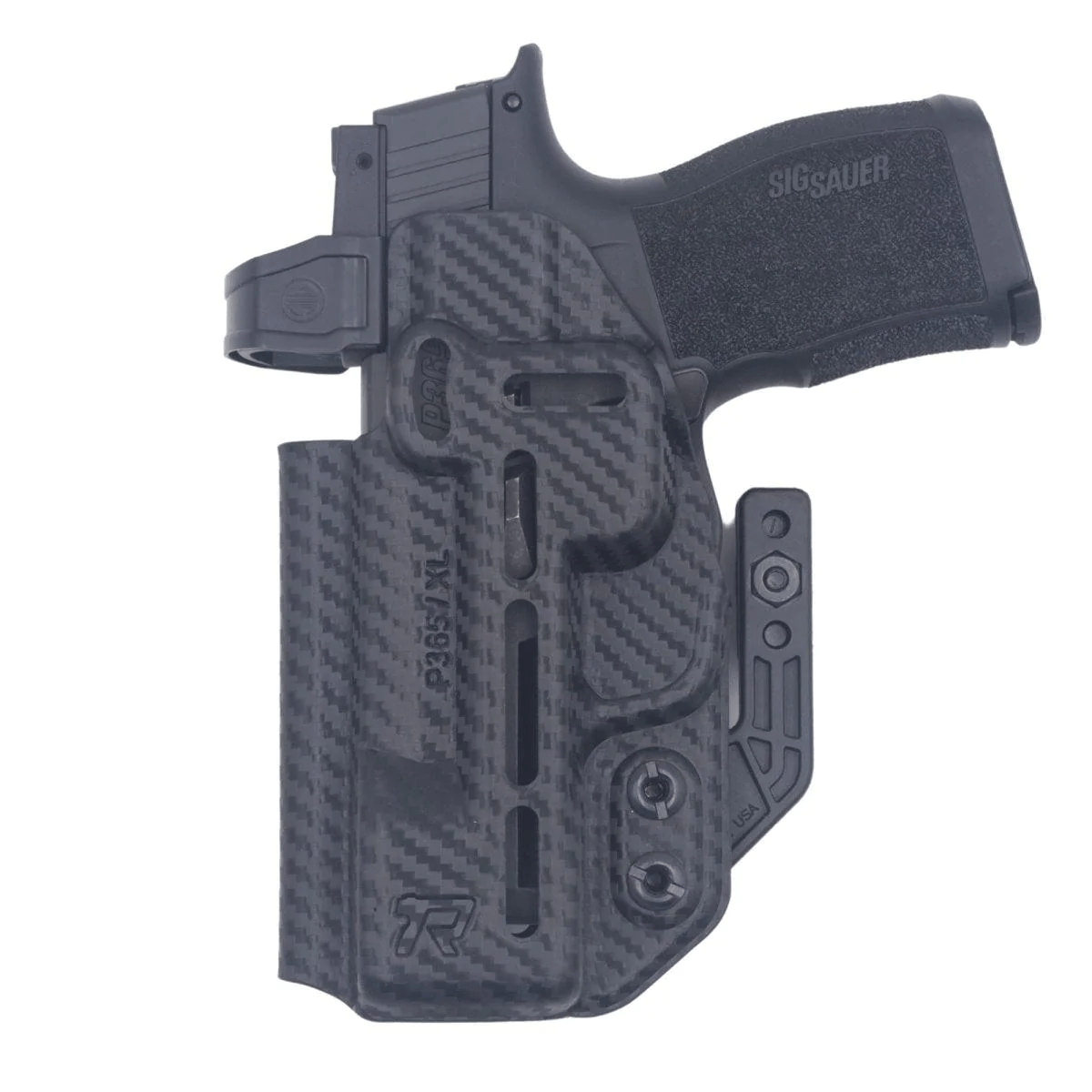 Rounded DRUID IWB, OWB Holster - Carbon Fiber Ambidextrous Glock 48 – image 3 of 6