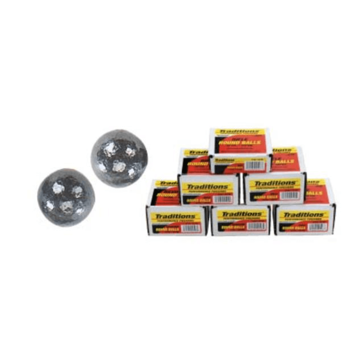 Traditions .50 Cal Rifle Lead Round Ball (20 Count) - 177GR ROUND BALL .50 Caliber 177 Grain