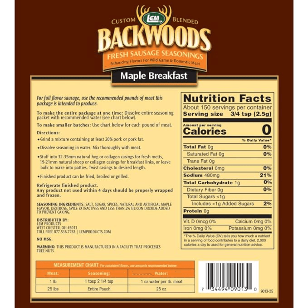 LEM Products Fresh Sausage Seasoning - 1232792