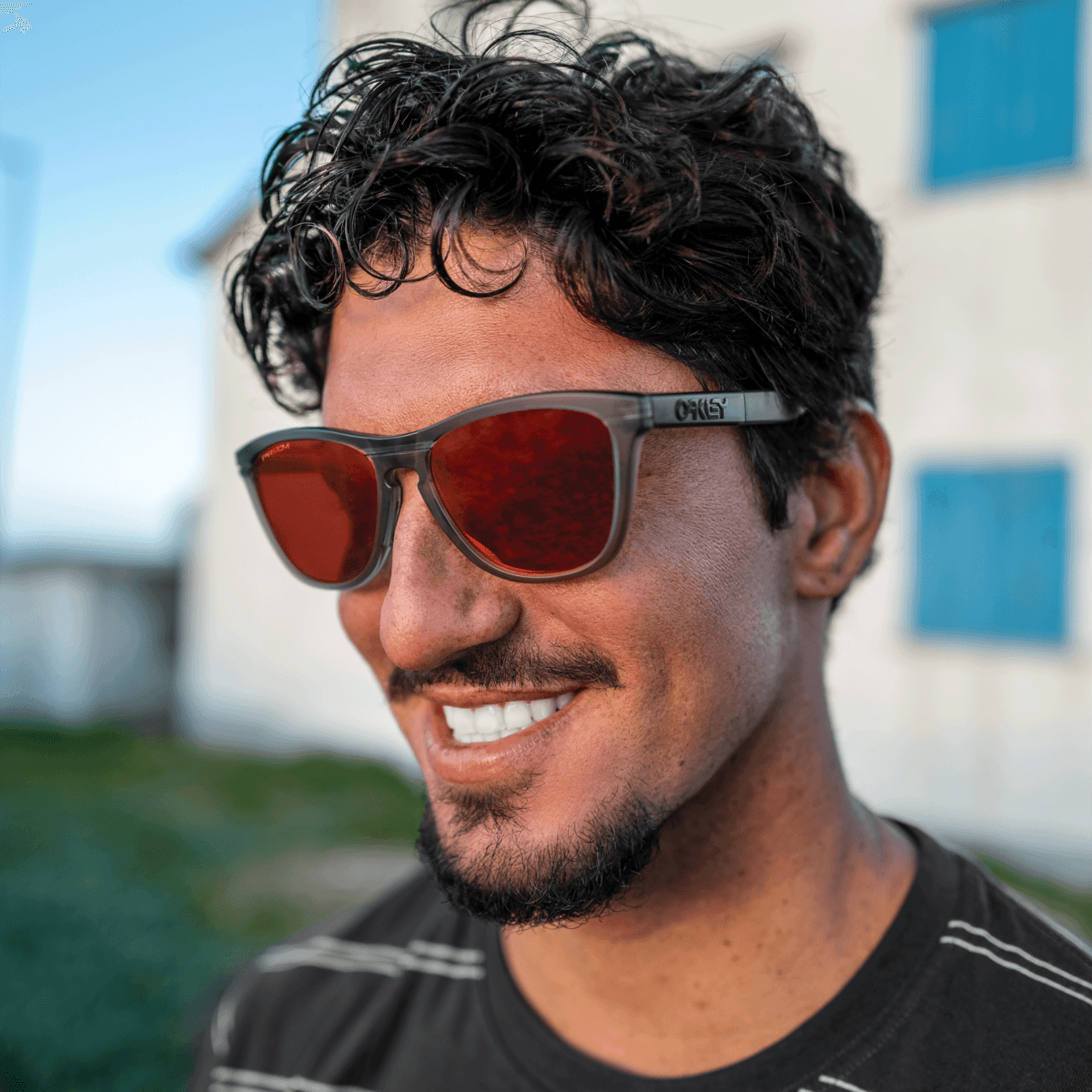 Oakley Frogskins Range Sunglasses - Matte Grey Smoke, Grey Ink, Prizm Ruby Non Polarized – image 7 of 8