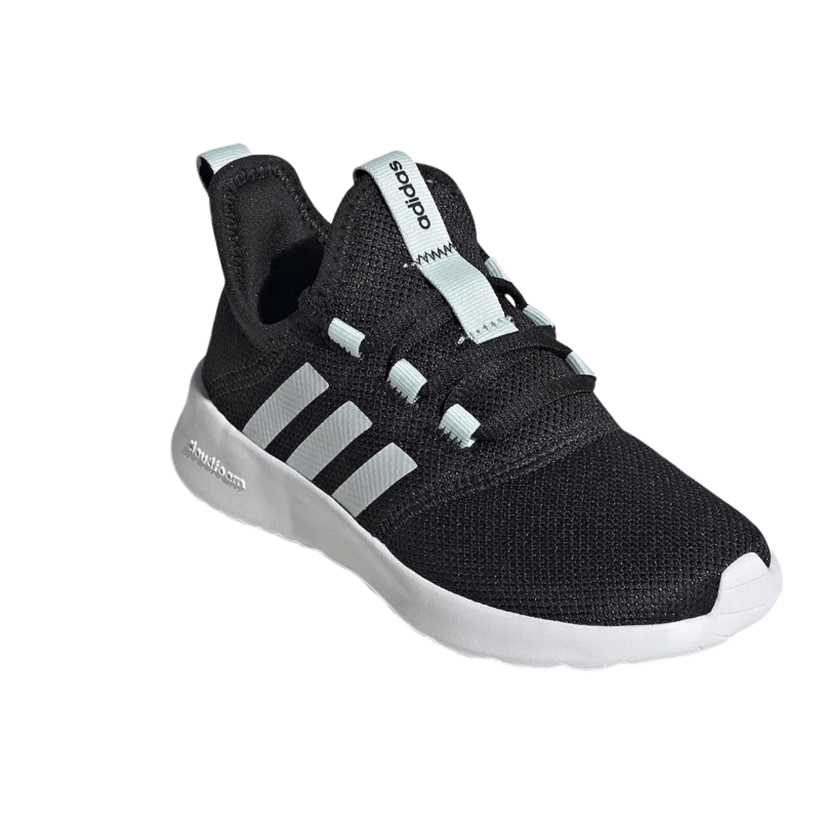 Adidas cloudfoam black and white on sale