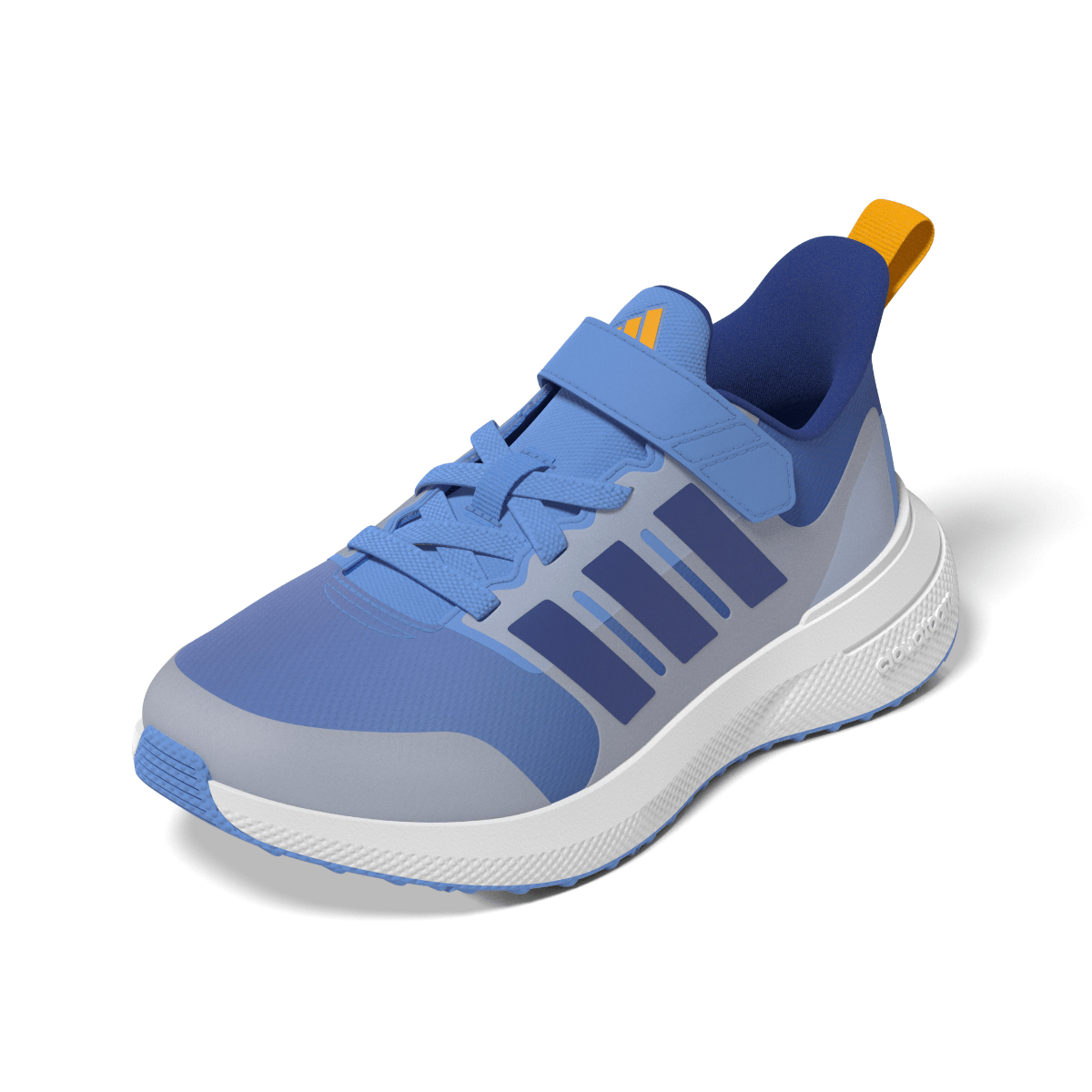 Adidas Fortarun 2.0 Cloudfoam Elastic Lace Top Strap Running Shoes Youth Blue Royal Blue Spark 3Y