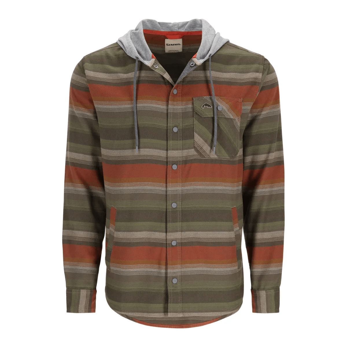 Simms Santee Flannel Hoodie - Men's - Als.com