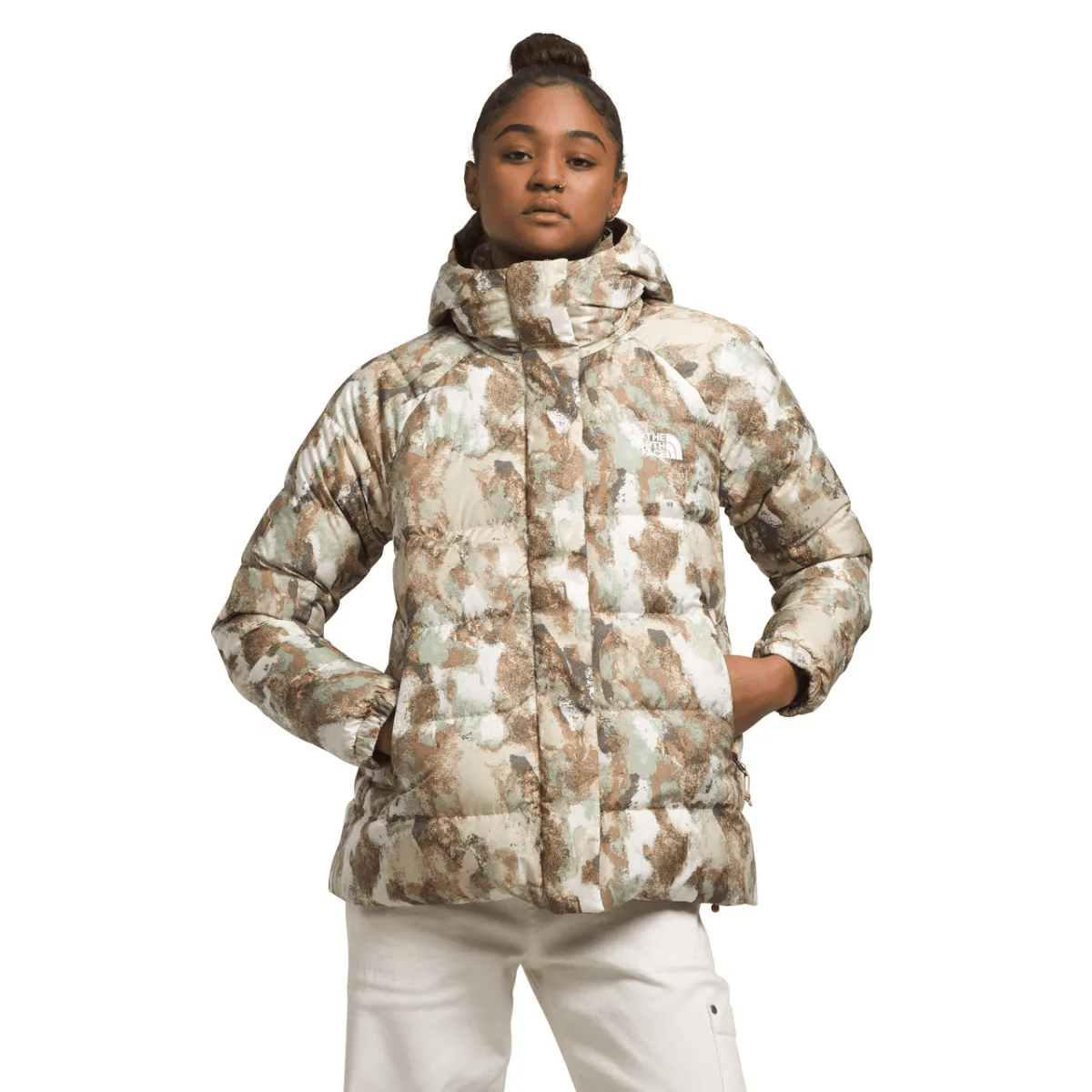 North face women's camouflage jacket best sale