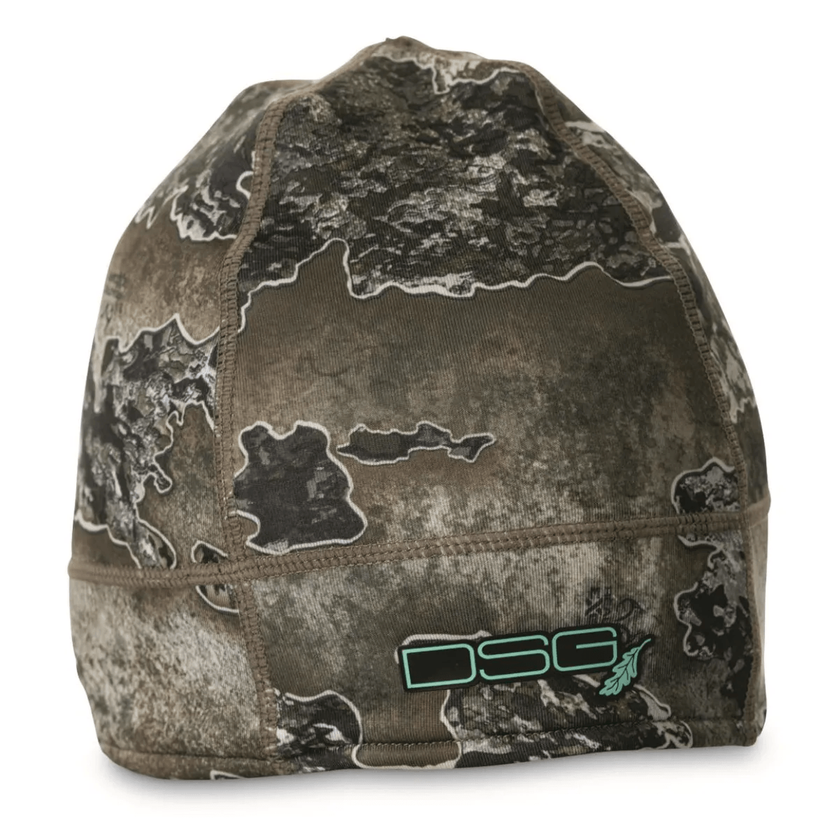 DSG Women's D-Tech Hinged Facemask - Realtree Edge Camo With Aqua Accents For Cold Weather