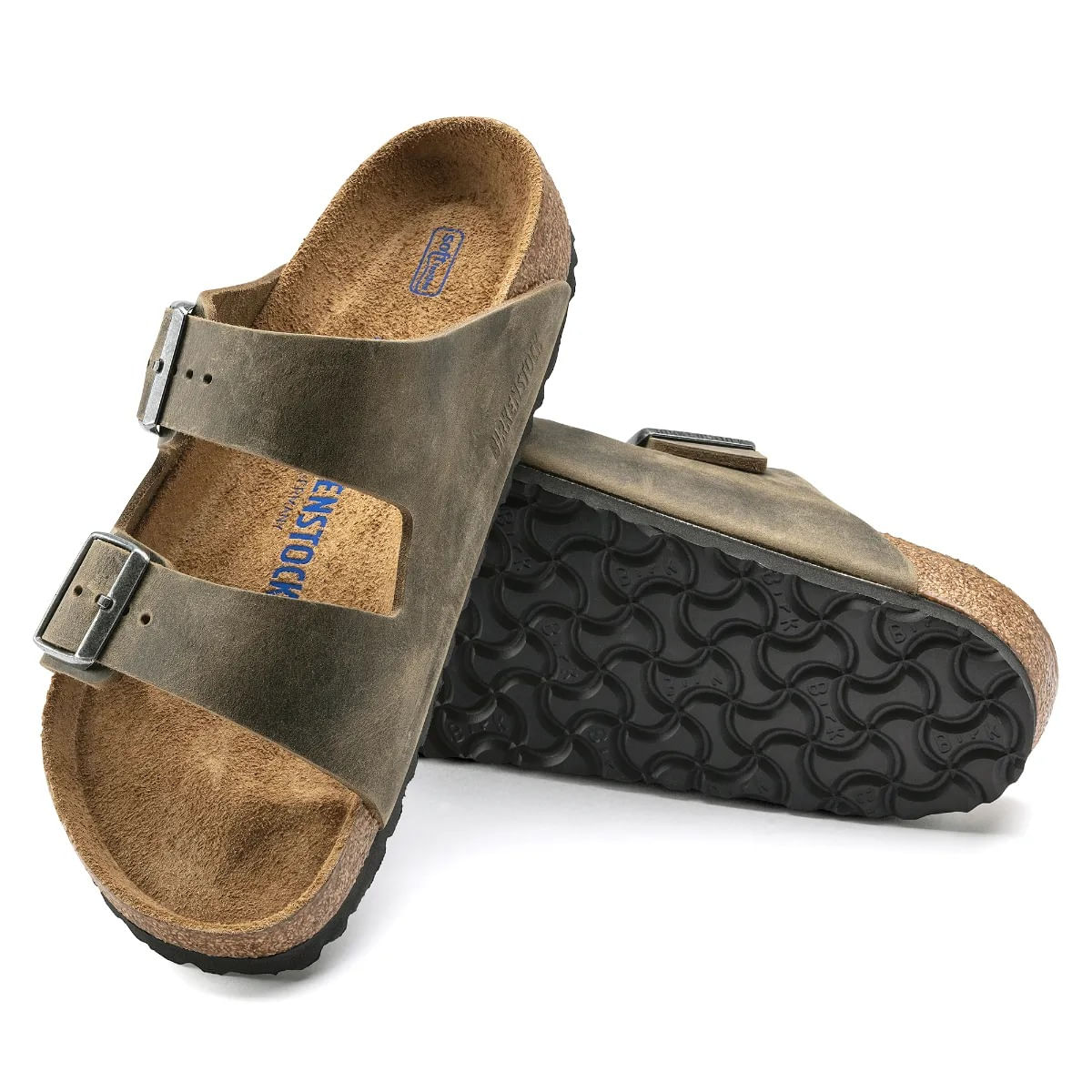Arizona Big Buckle Natural Leather Patent High-Shine New