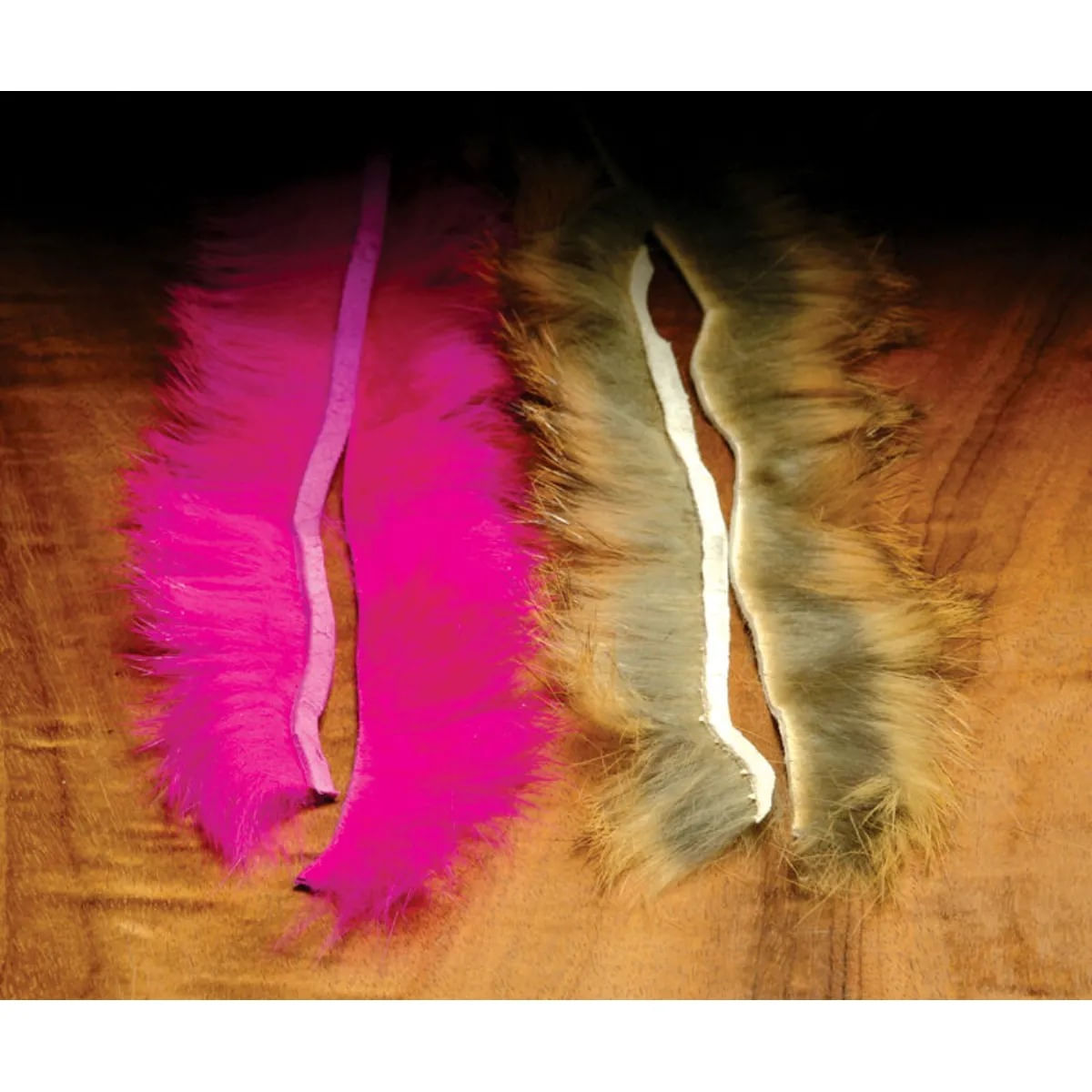 Hareline Dubbin Hareline Rabbit Crosscut Strips - 1/8" - BLACK One Size