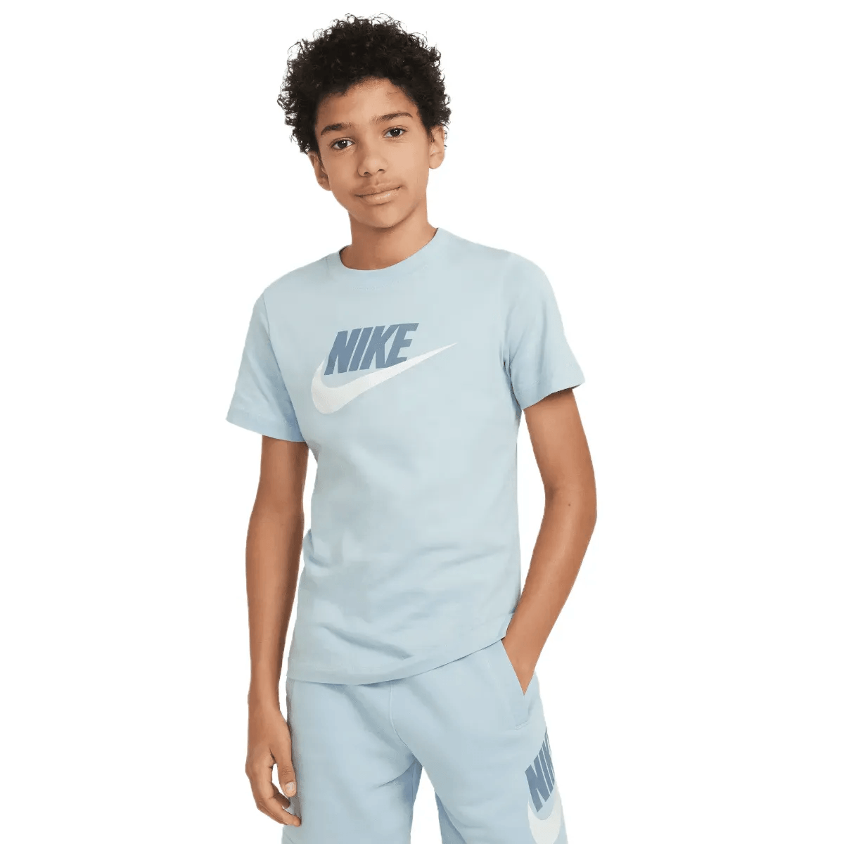 Nike Boys Futura Icon Swoosh Logo T Shirt