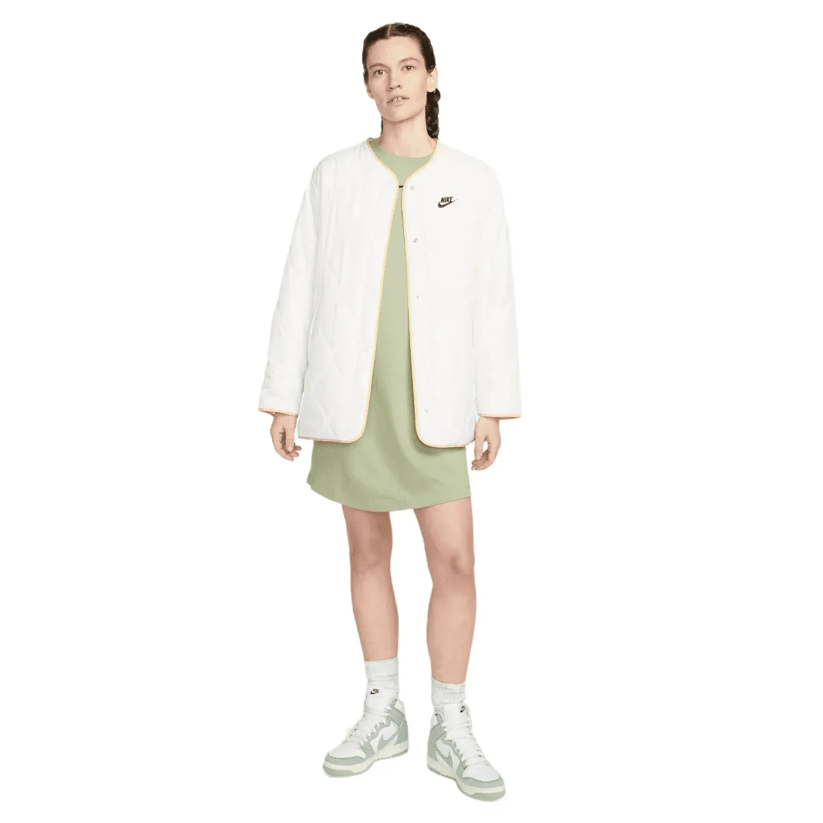 nike white t shirt dress