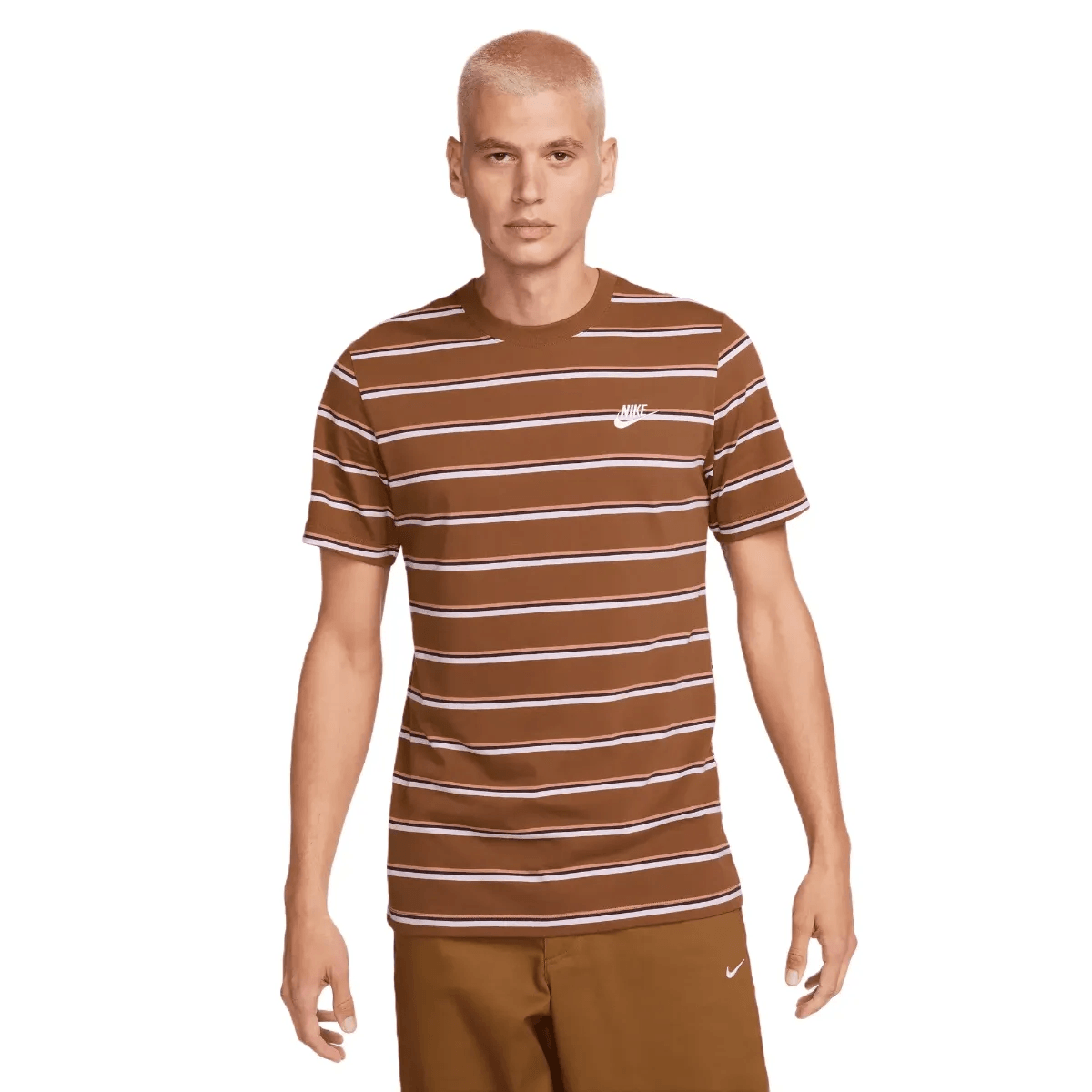 海外【NIKE】 Club Mens Stripe Tee Nike Club Striped T-shirt | Blue | FARFETCH