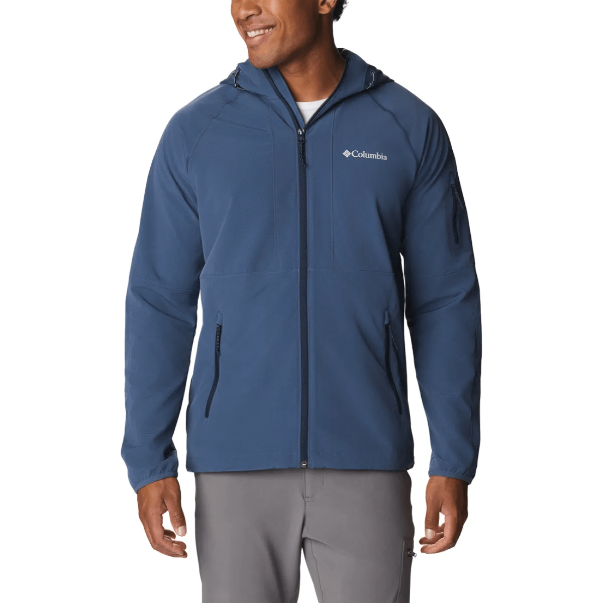 Columbia softshell shops jacket with hood