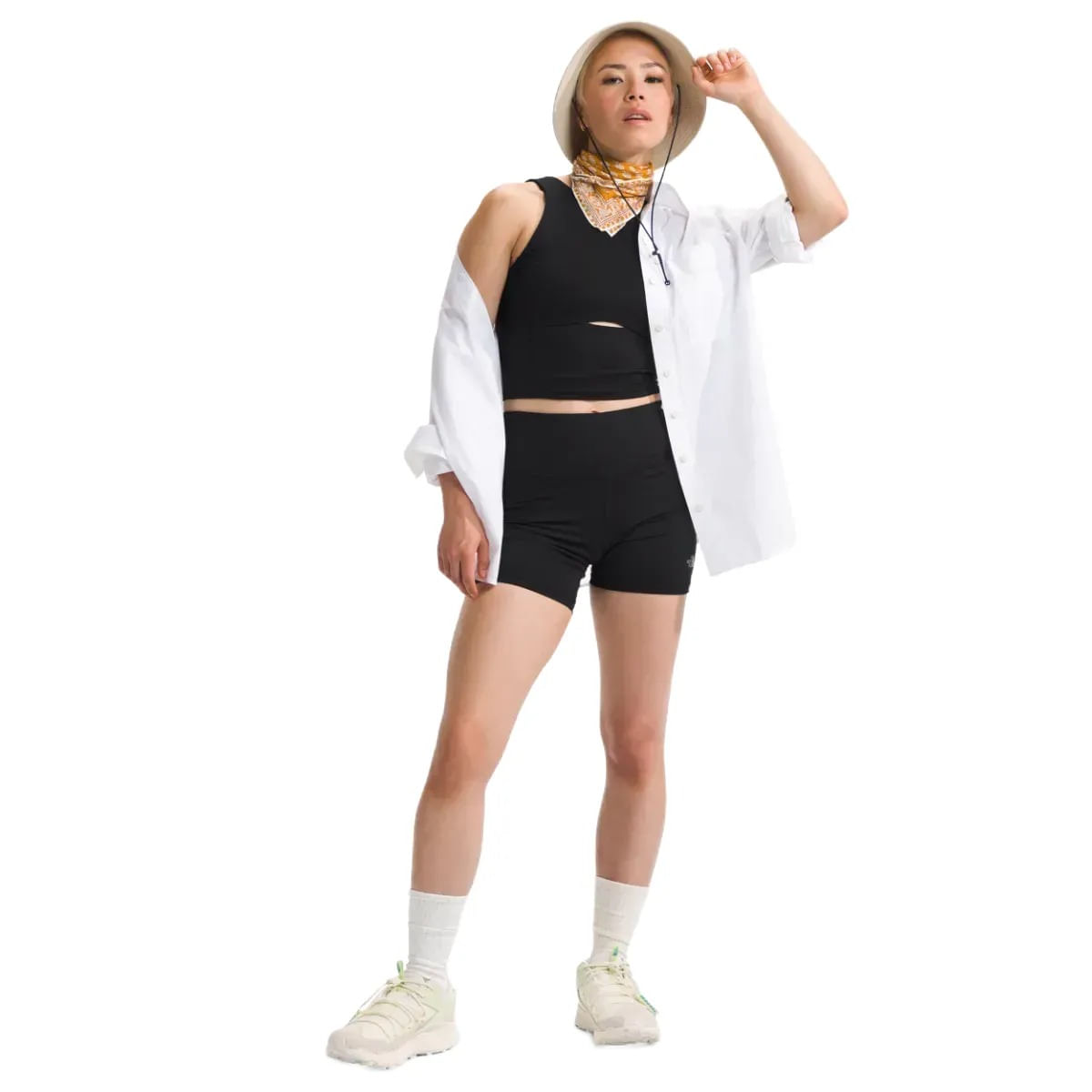 THE NORTH FACE★25SS★W'S SWAY CROP TOP_NU9ER35 The North Face Tekware™ Cropped Long Sleeve Quarter Zip
