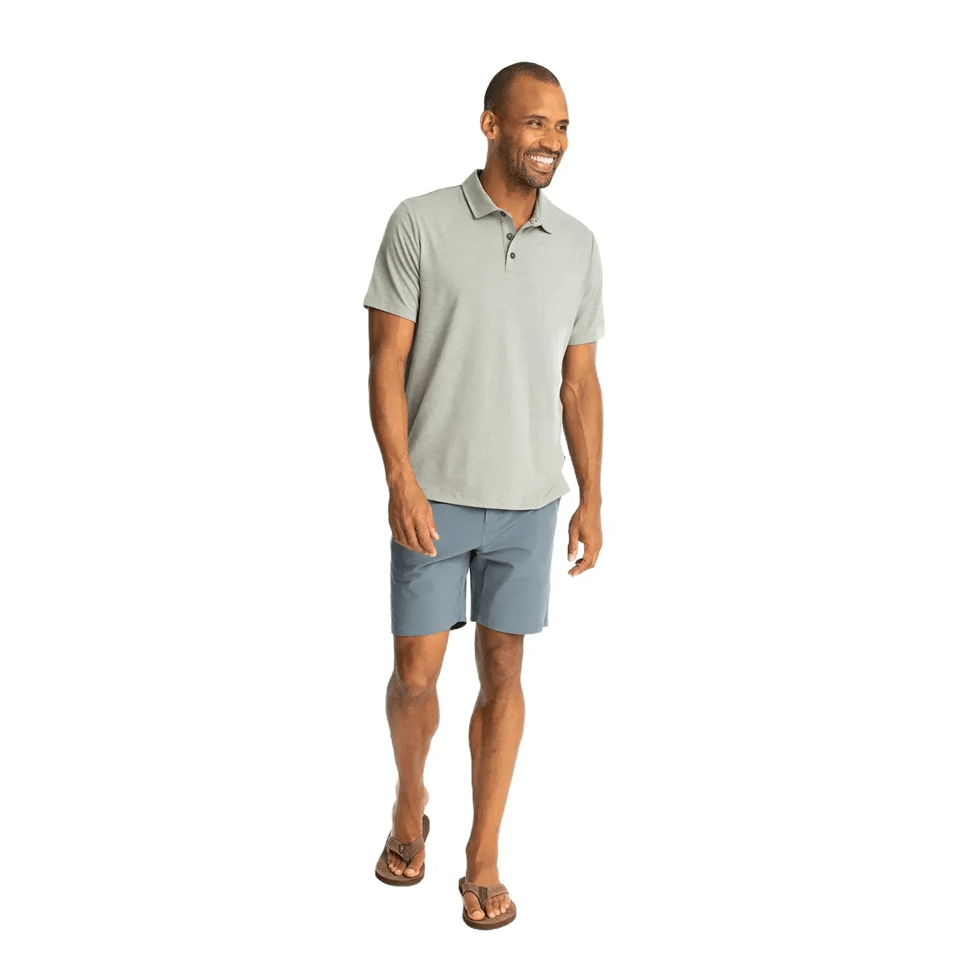Free Fly Bamboo Flex Polo II - Men's - Heather Agave Green L