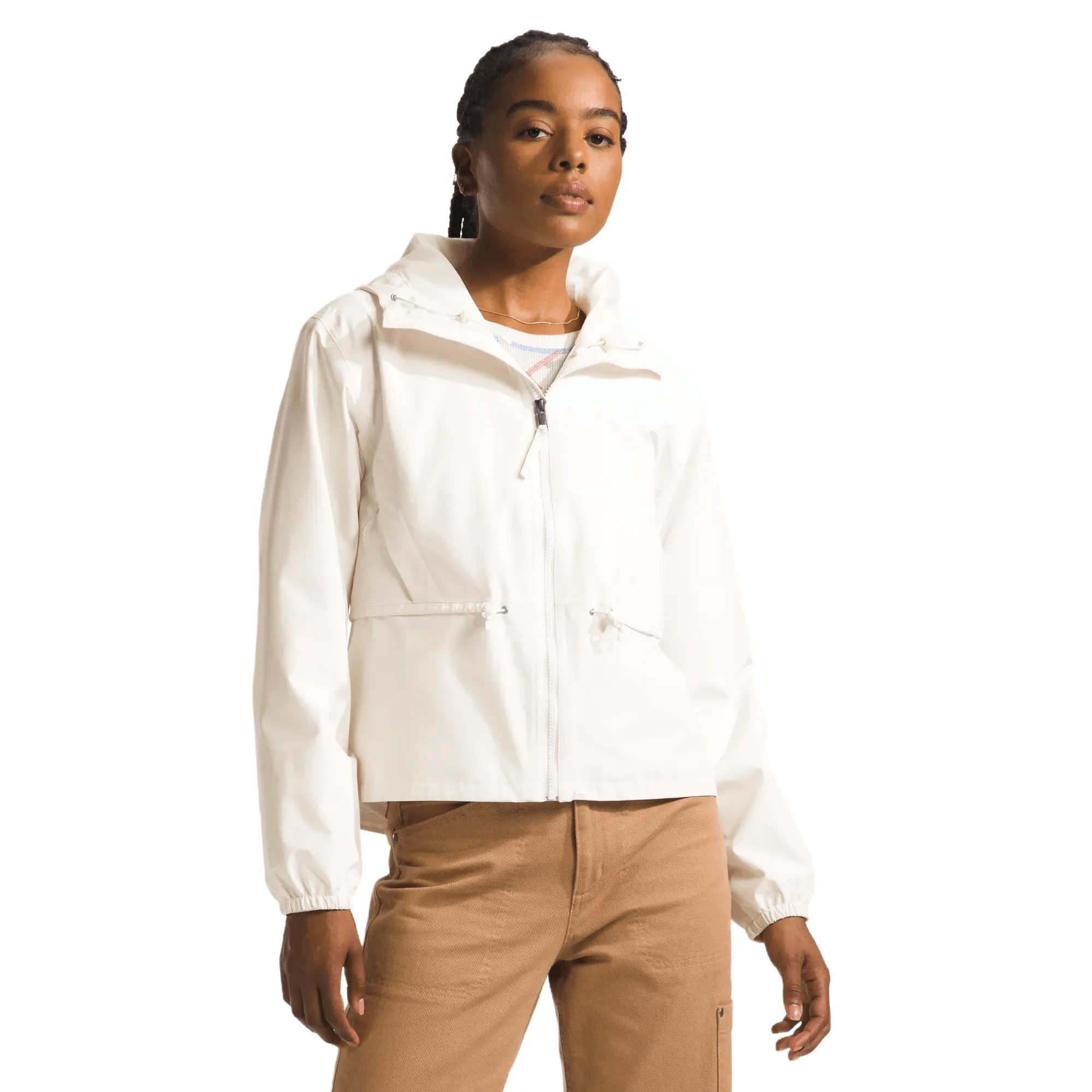 North face rain jacket white online