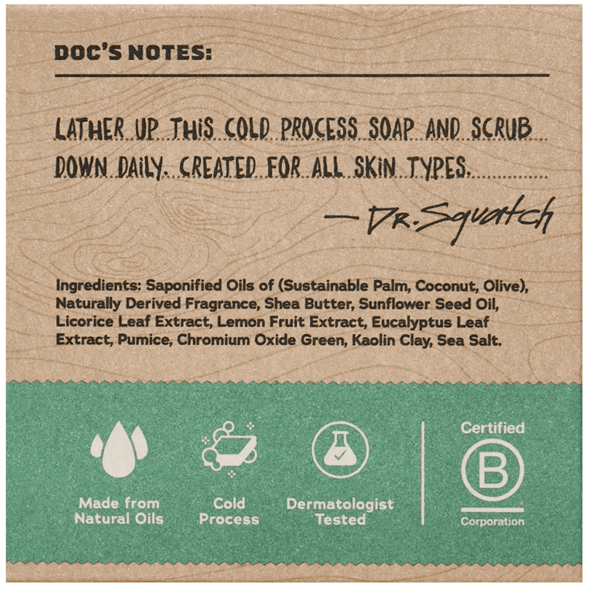 Dr Squatch Rainforest Rapids Bar Soap