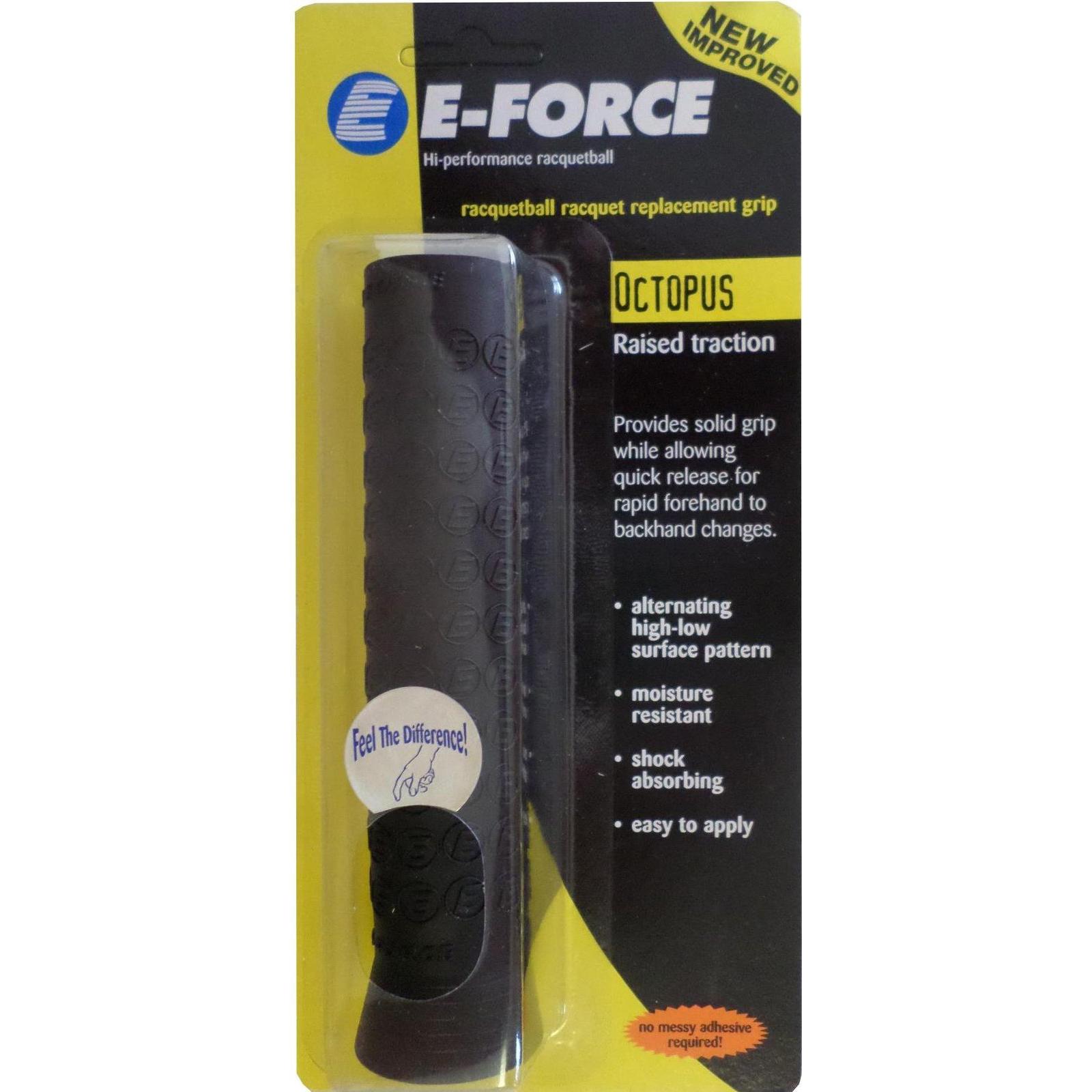 E-Force Octopus Racquetball Replacement Grip - Black
