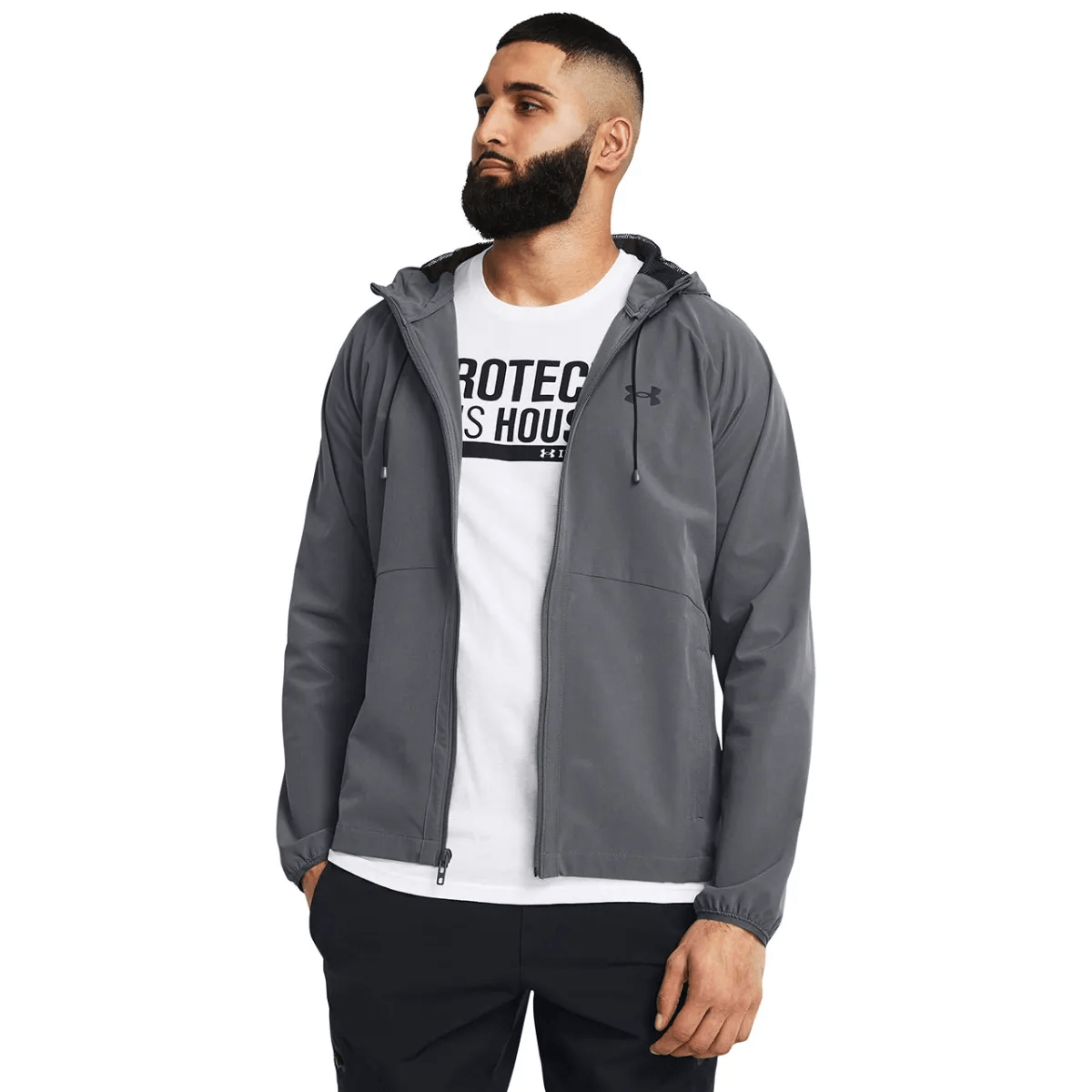 Under Armour Stretch Woven Windbreaker - Men's - Als.com