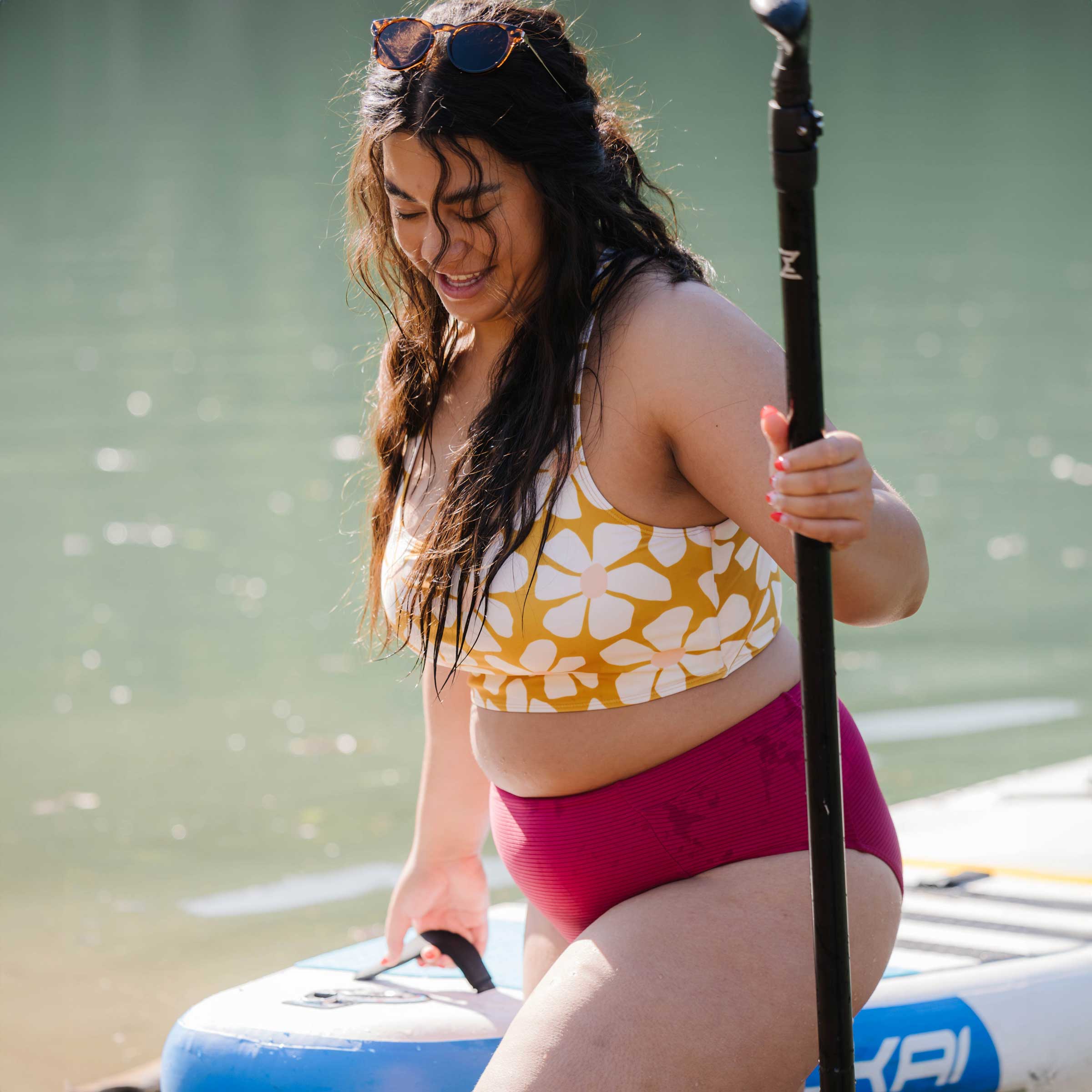 トップス nannn Squared Switch V Crop – Nani Swimwear