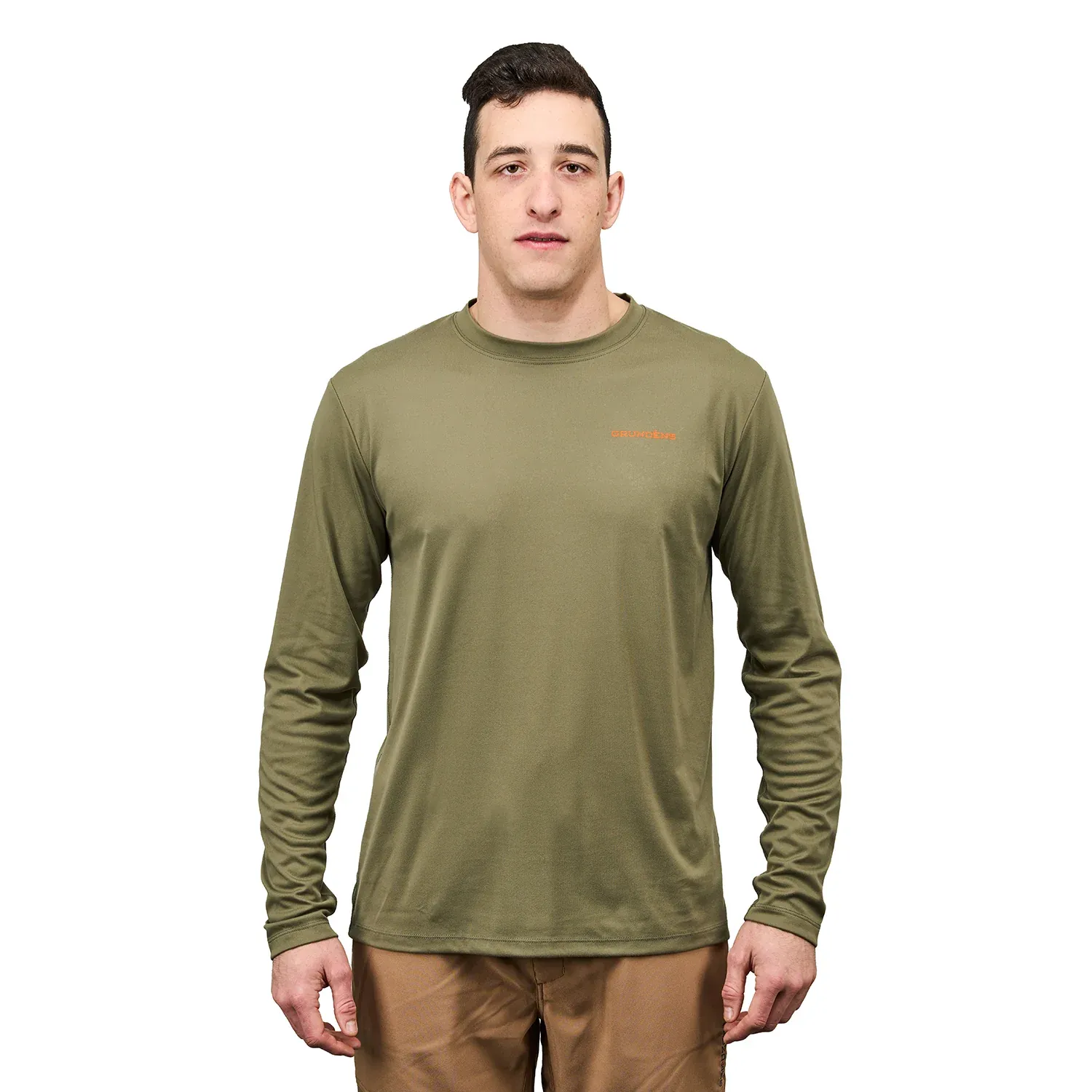 スウェット・トレーナー COVERNAT Sketch Man to Man Sage Green Grundens G Trout LS Tech T-Shirt - Men's - Als.com