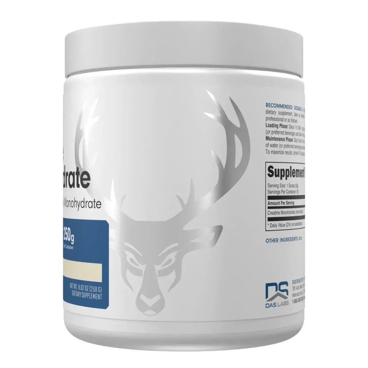Bucked Up Creatine Monohydrate - No Flavor Unflavored 50 Servings