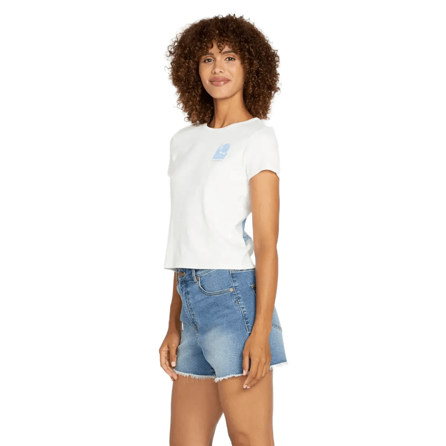 Volcom Stone Step Hi-rise Short - Women's - Jasper Blue 24 4" Inseam