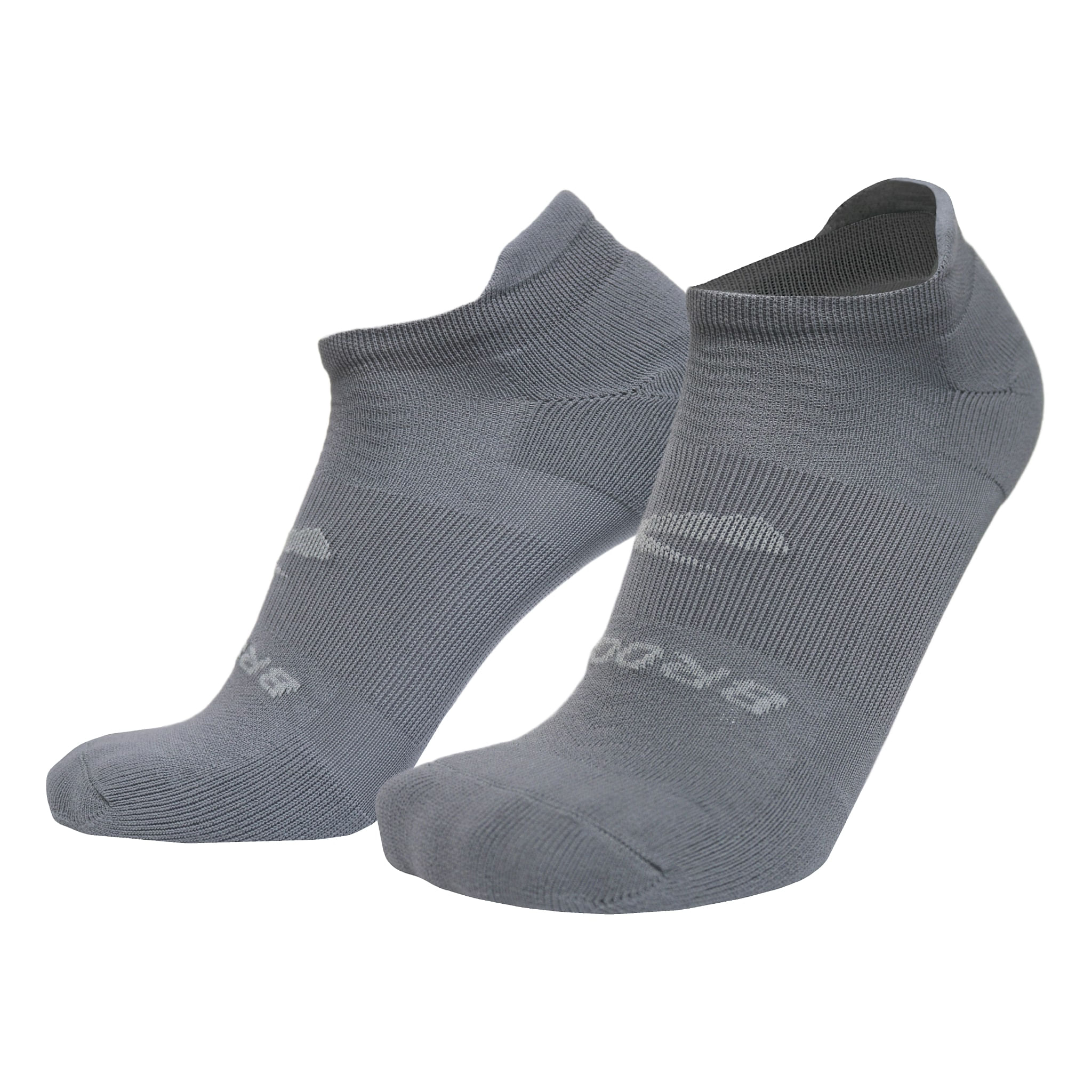 Brooks Run-In No Show Sock (6 Pack) - Asphalt / White / Black S