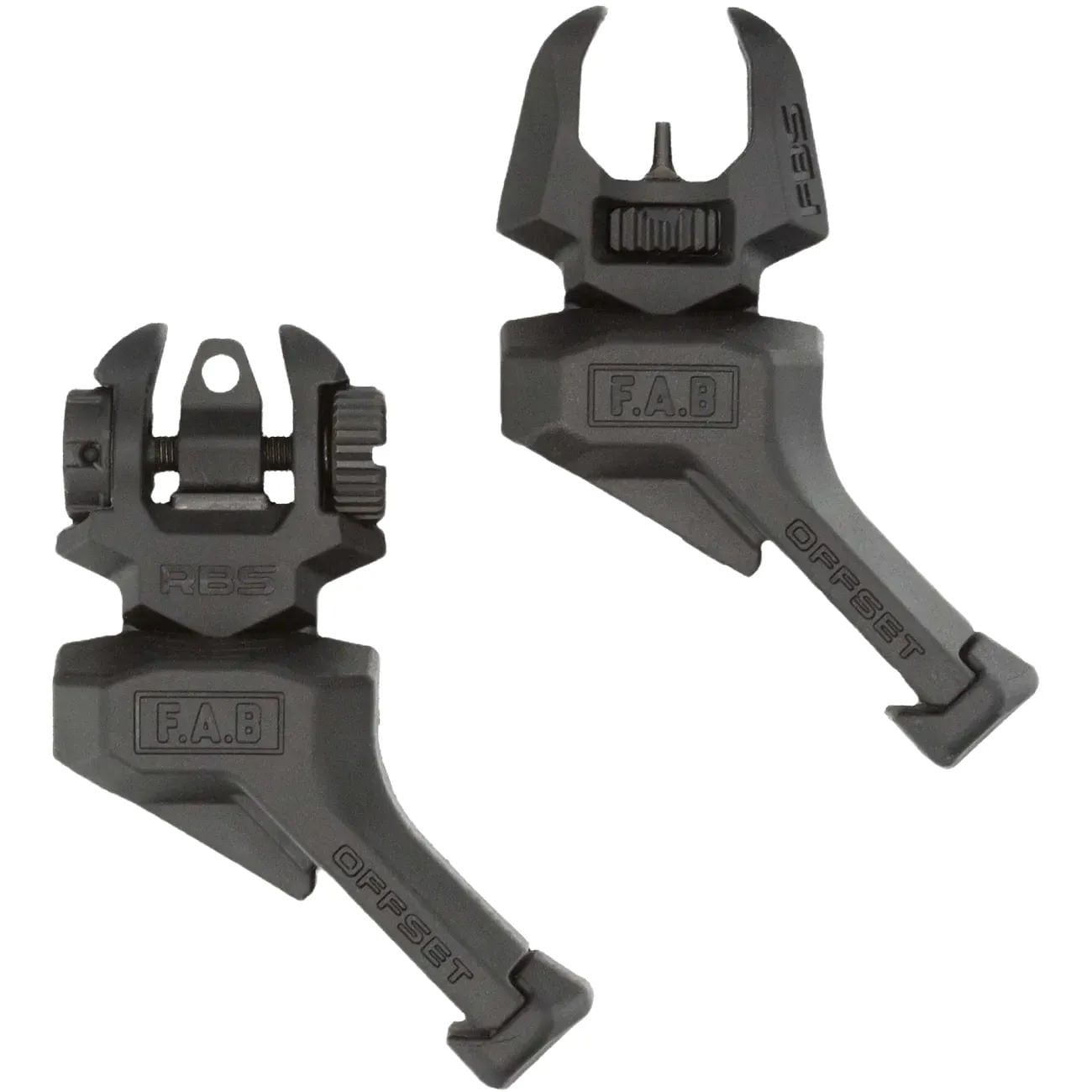 Fab Defense Defense 45 Offset Front & Rear Flip-up Right Offset Sight ...