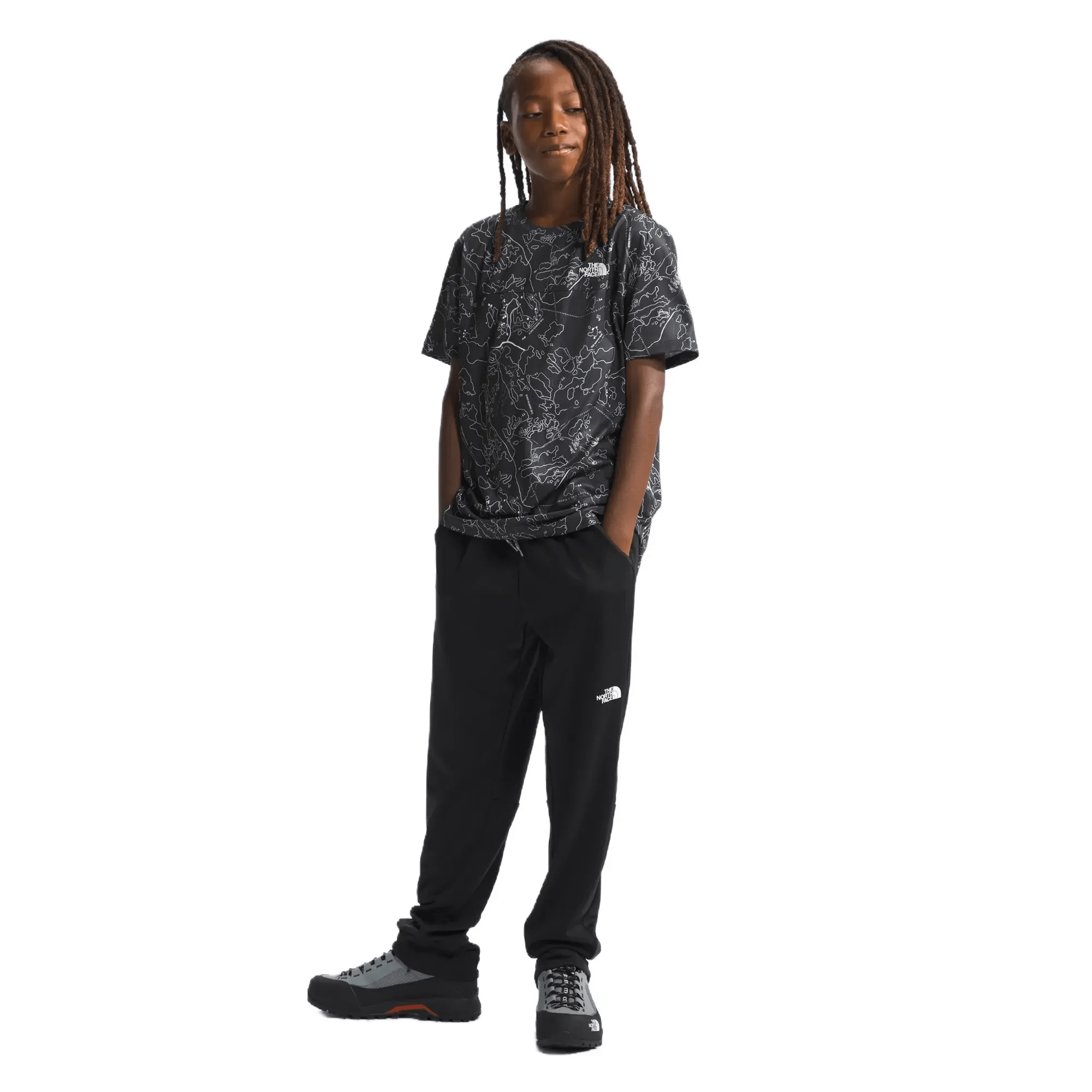 ★THE NORTH FACE★ Men's Ice Day Short Sleeve Zip Tee BLACK The North Face Short-Sleeve Never Stop T-Shirt - Boys' - Als.com