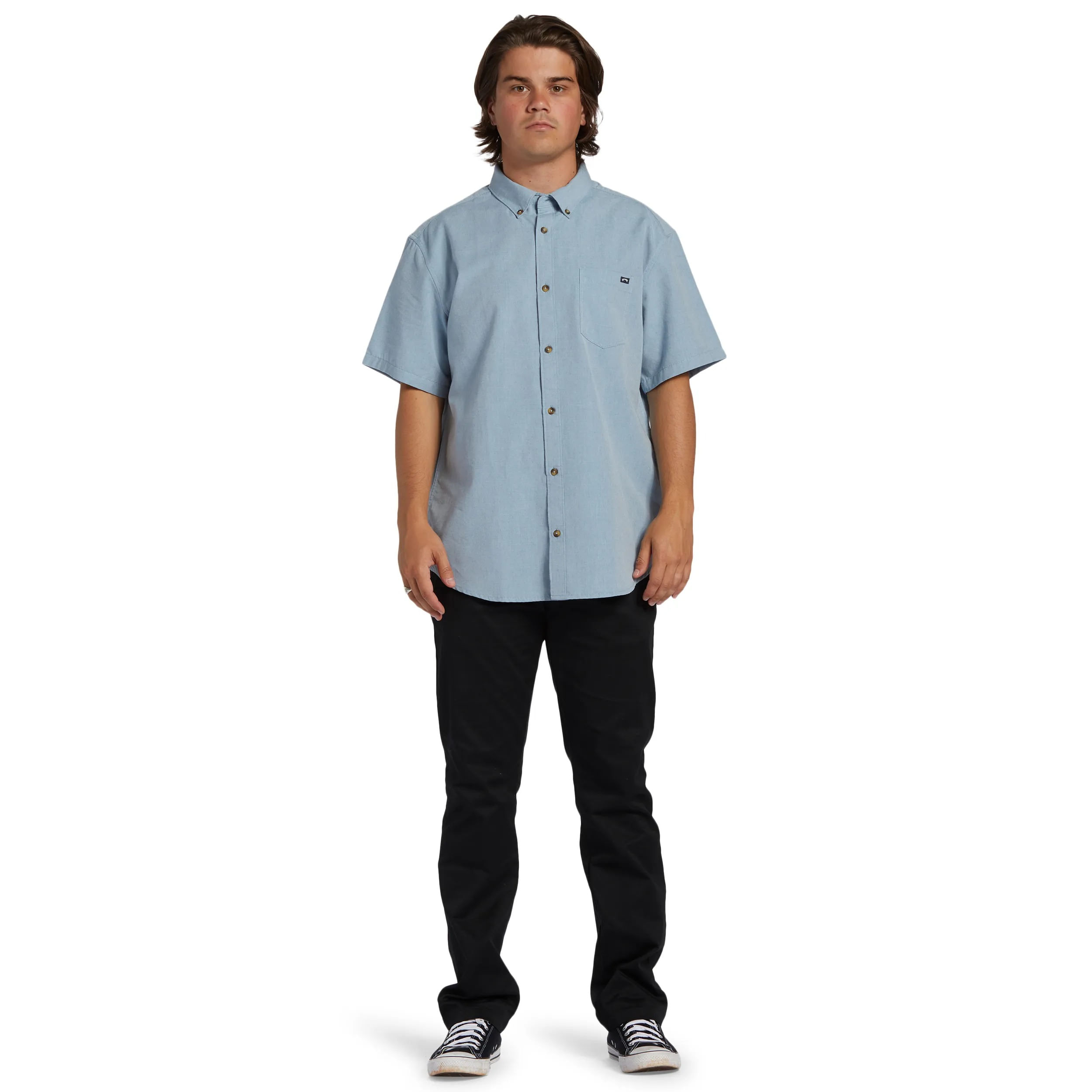 【新品】UL Short Sleeve Shirt XLサイズ Blue UTILITY COTTON SHORT-SLEEVED SHIRT - LIGHT BLUE | COS