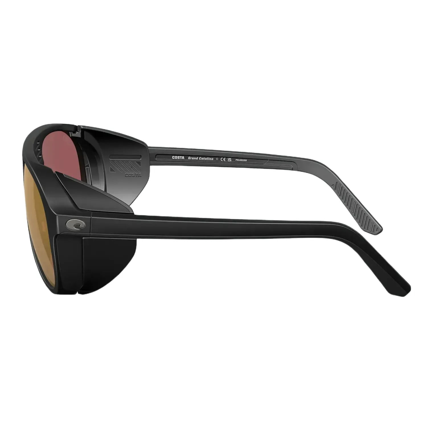 Costa Del Mar Grand Catalina Sunglasses - Matte Black, Gold Mirror Polarized – image 5 of 5