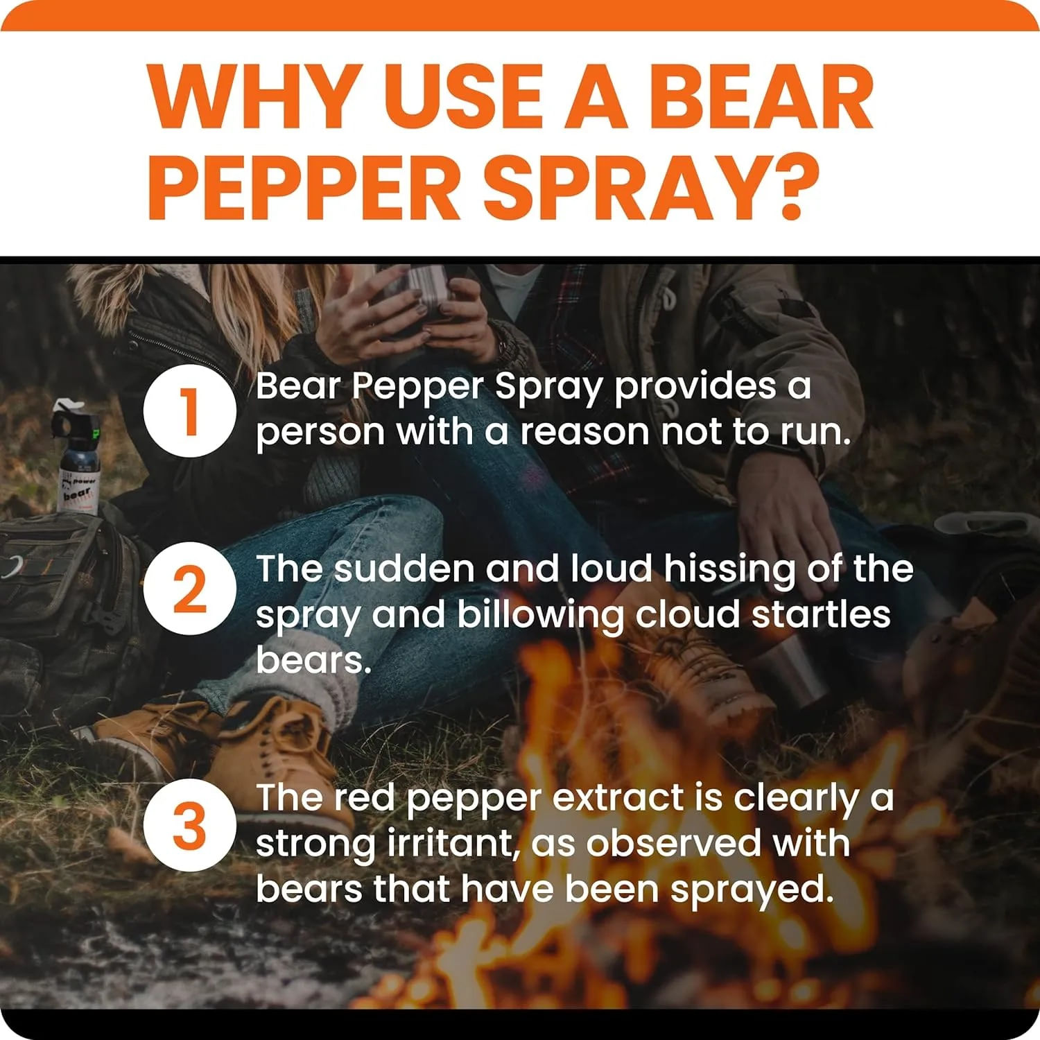 Udap Pepper Power Bear Spray (2 Pack) - Black 7.9 oz
