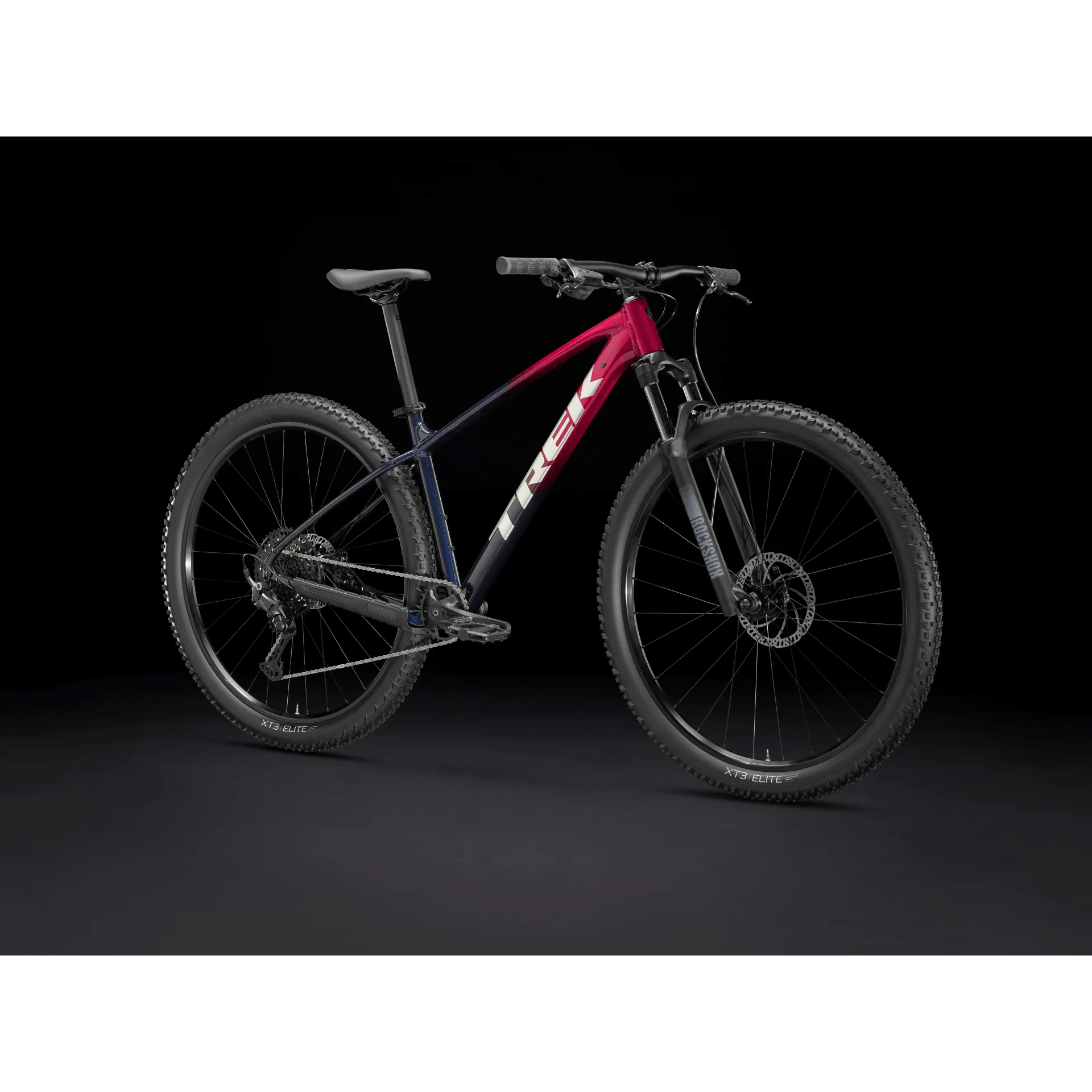 Trek Marlin 6 Gen 3 - 2024 - Rage Red To Deep Dark Blue Fade