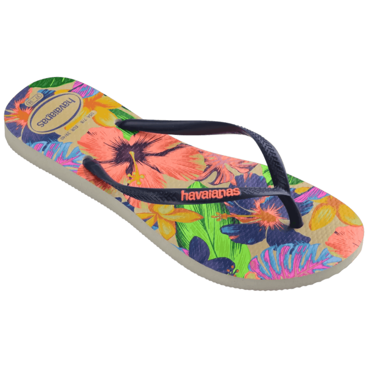 Havaianas Slim Neon Floral Sandal - Als.com