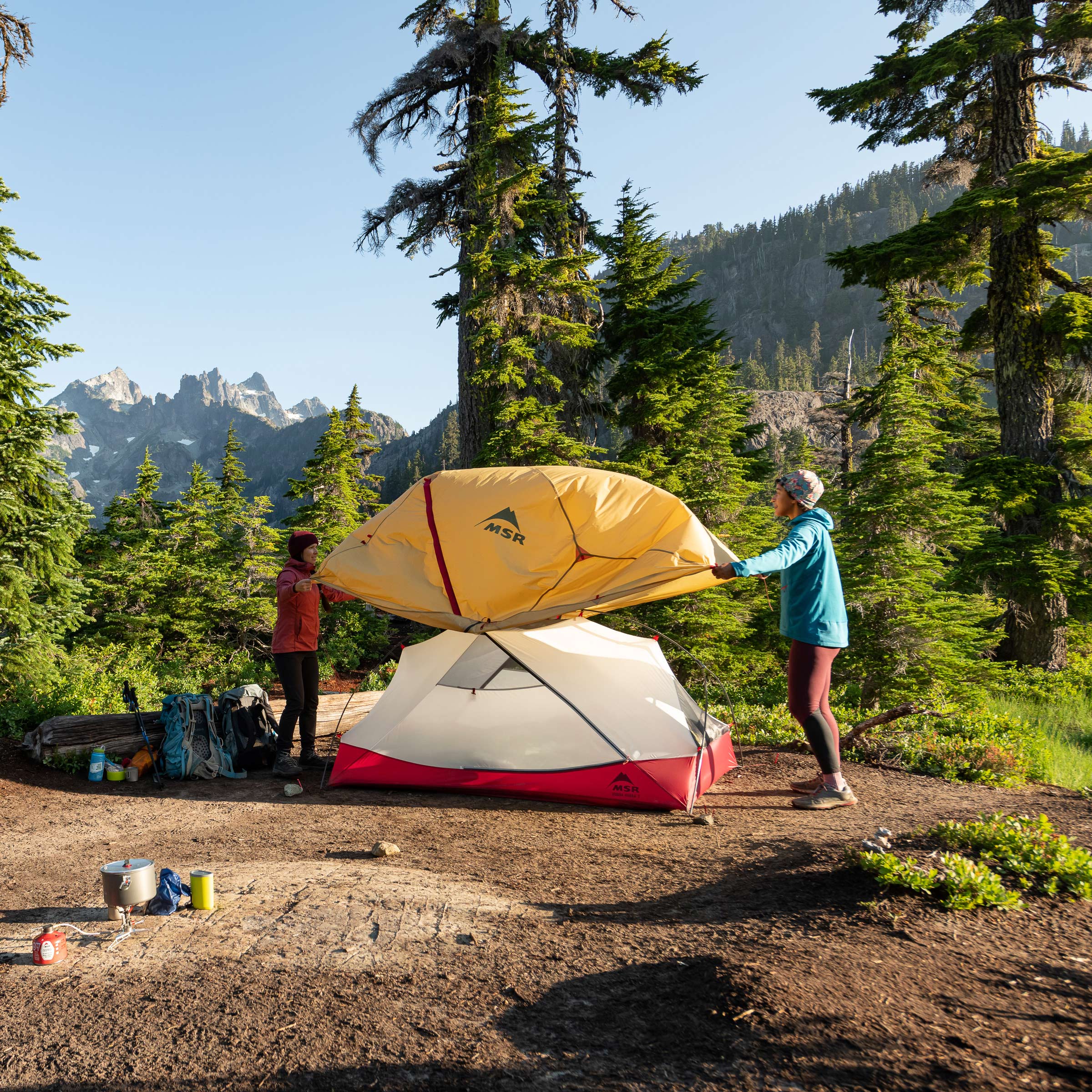 MSR Hubba Hubba 3-Person Backpacking Tent - Als.com