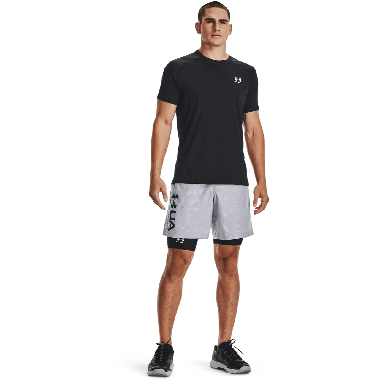 Under Armour HeatGear Pocket Long Short - Men's - Black, White XXL 9" Inseam – image 6 of 7