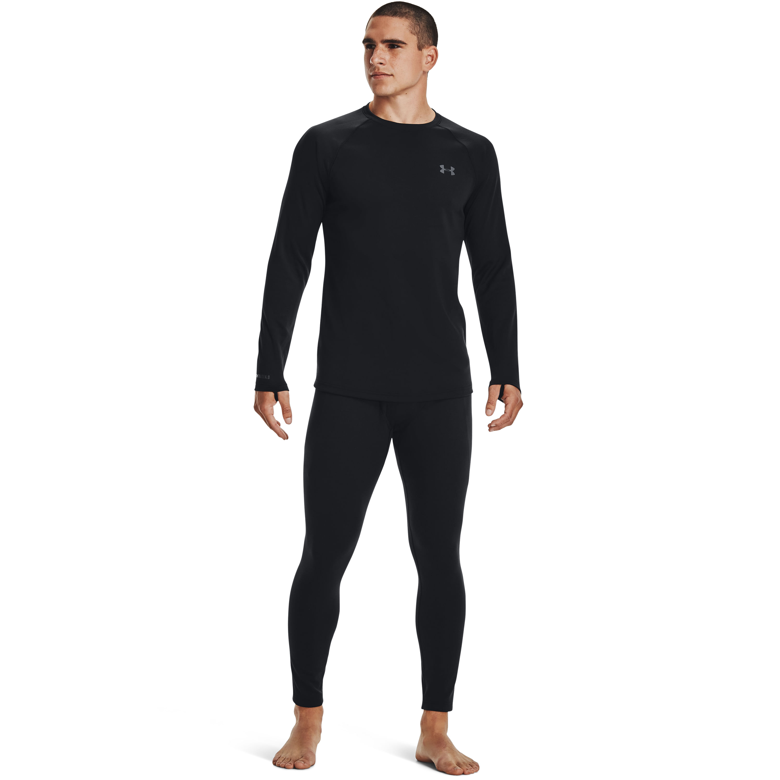 Under Armour Base 4.0 Legging - Men's - Black, Pitch Gray L – image 5 of 6