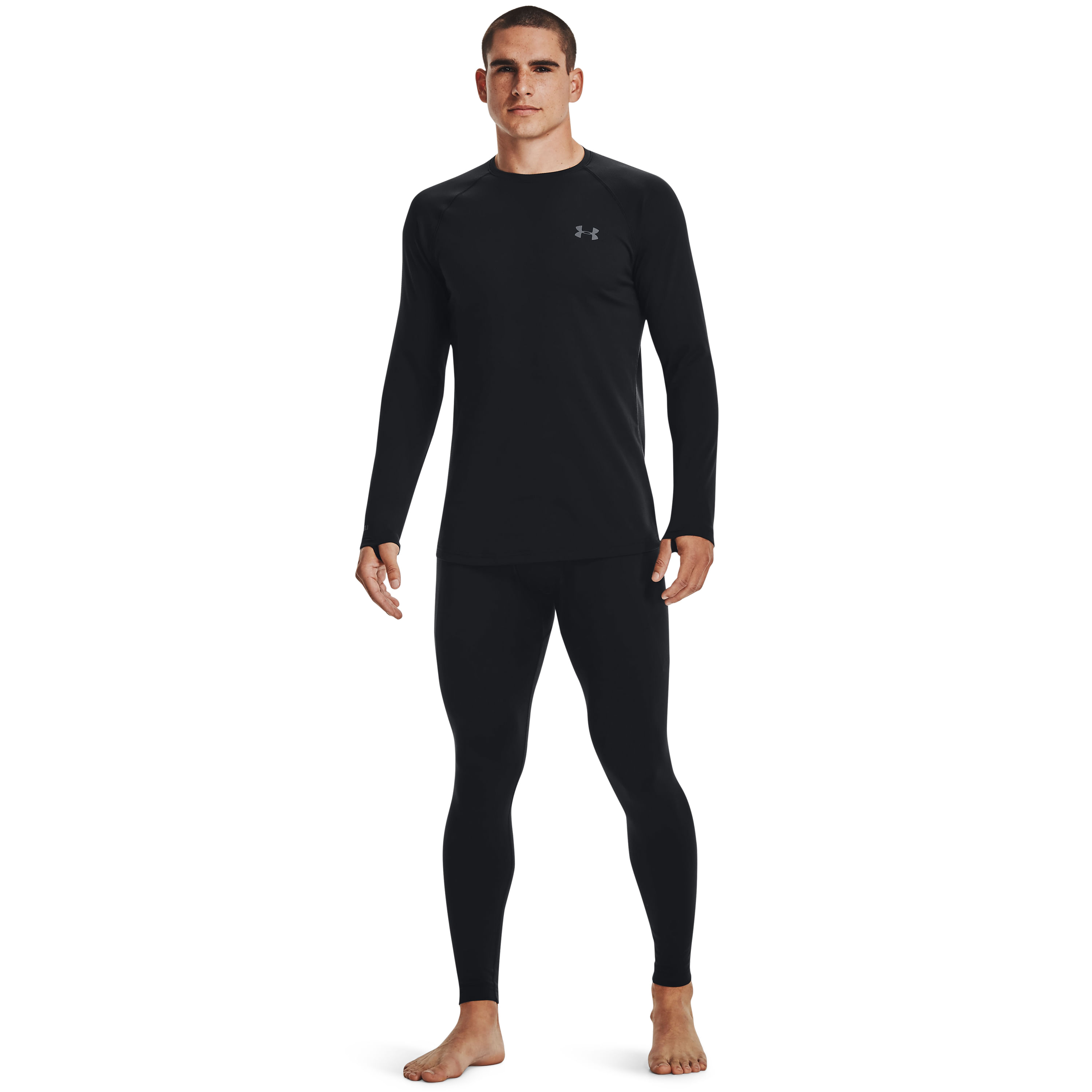 Under Armour Coldgear Base 3.0 Legging - Men's - Black / Pitch Gray 3XL