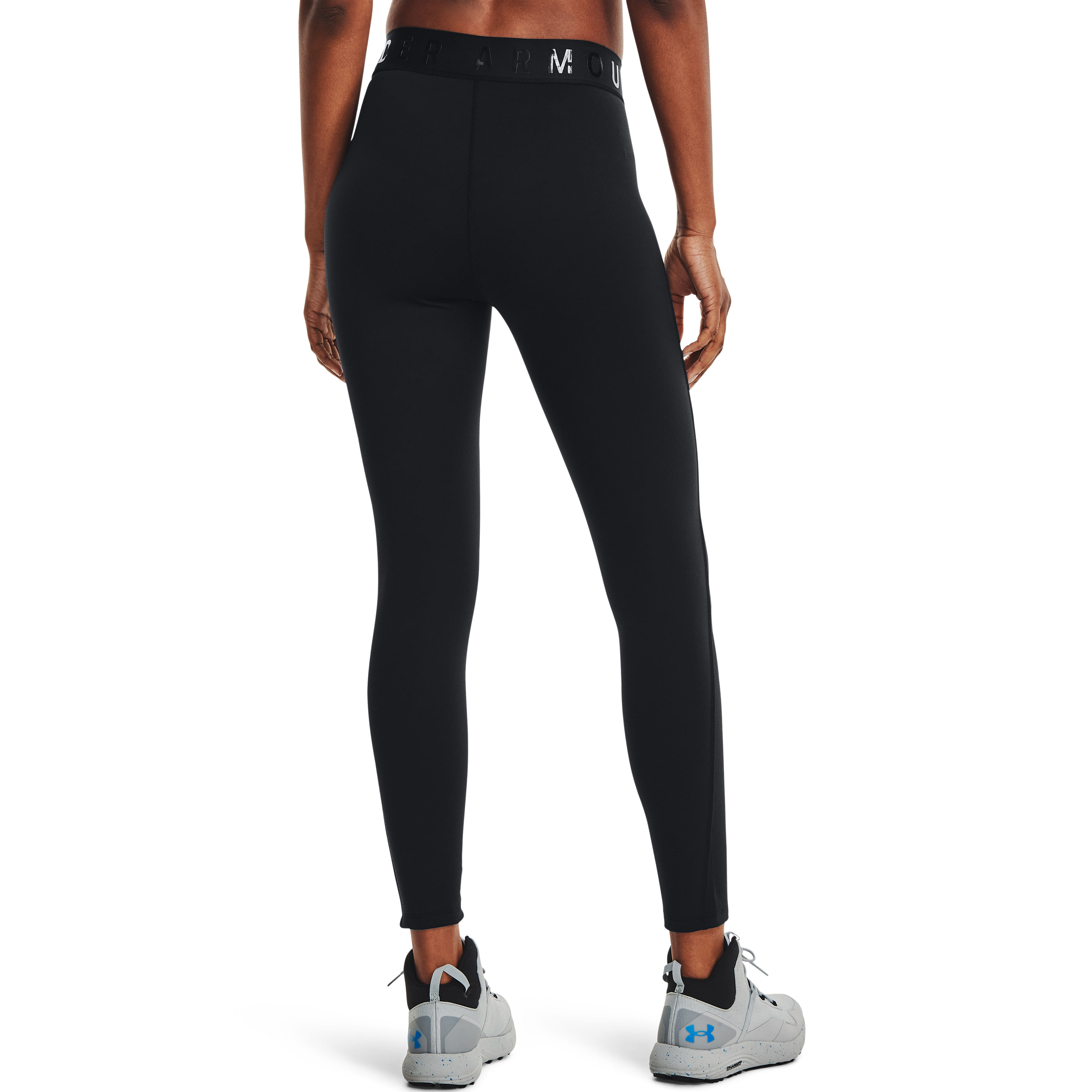 Under Armour ColdGear Base 3.0 Leggings - Women's - Black / Pitch Gray L