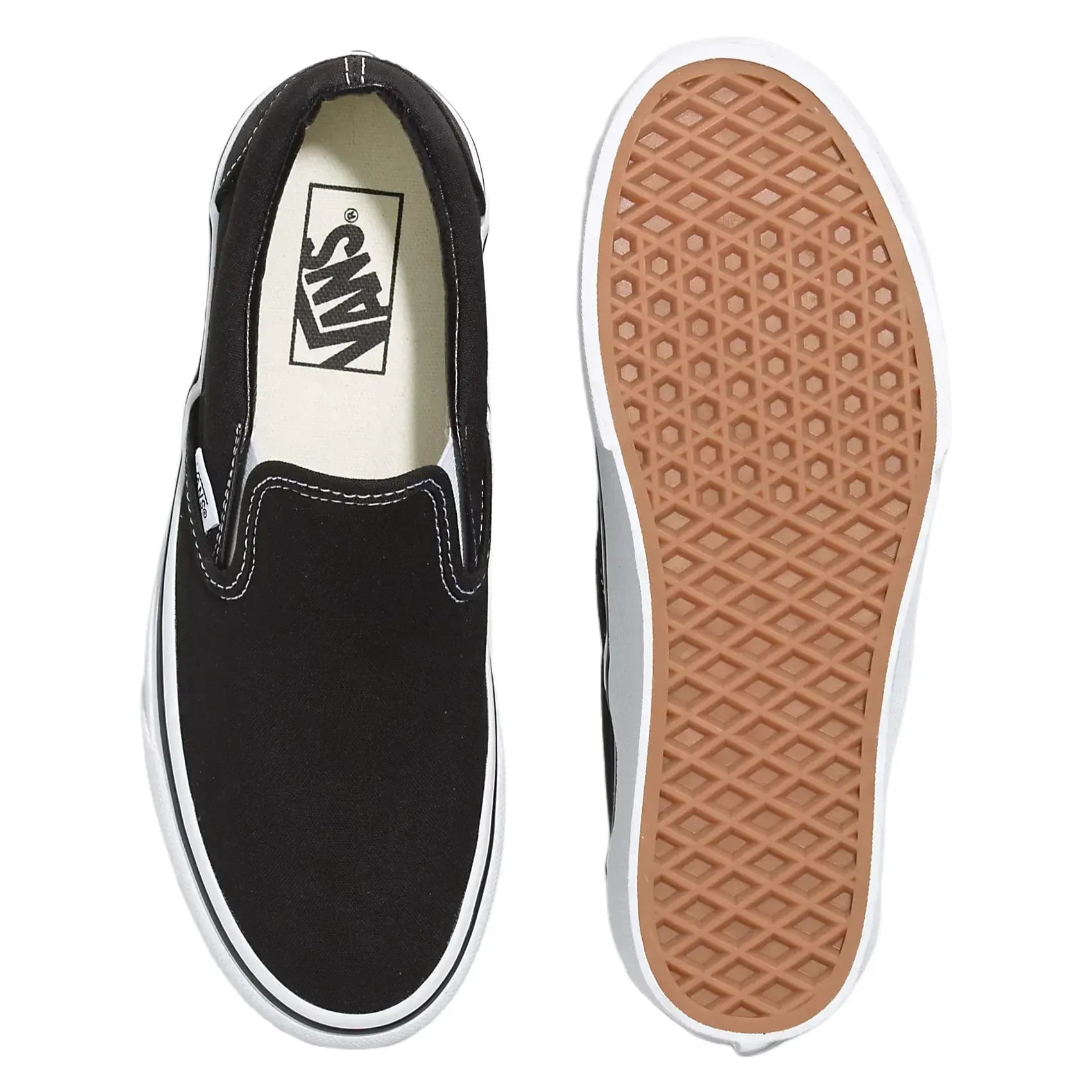 Vans Classic Slip-On Stackform Shoe - Black / True White 6.5 Regular