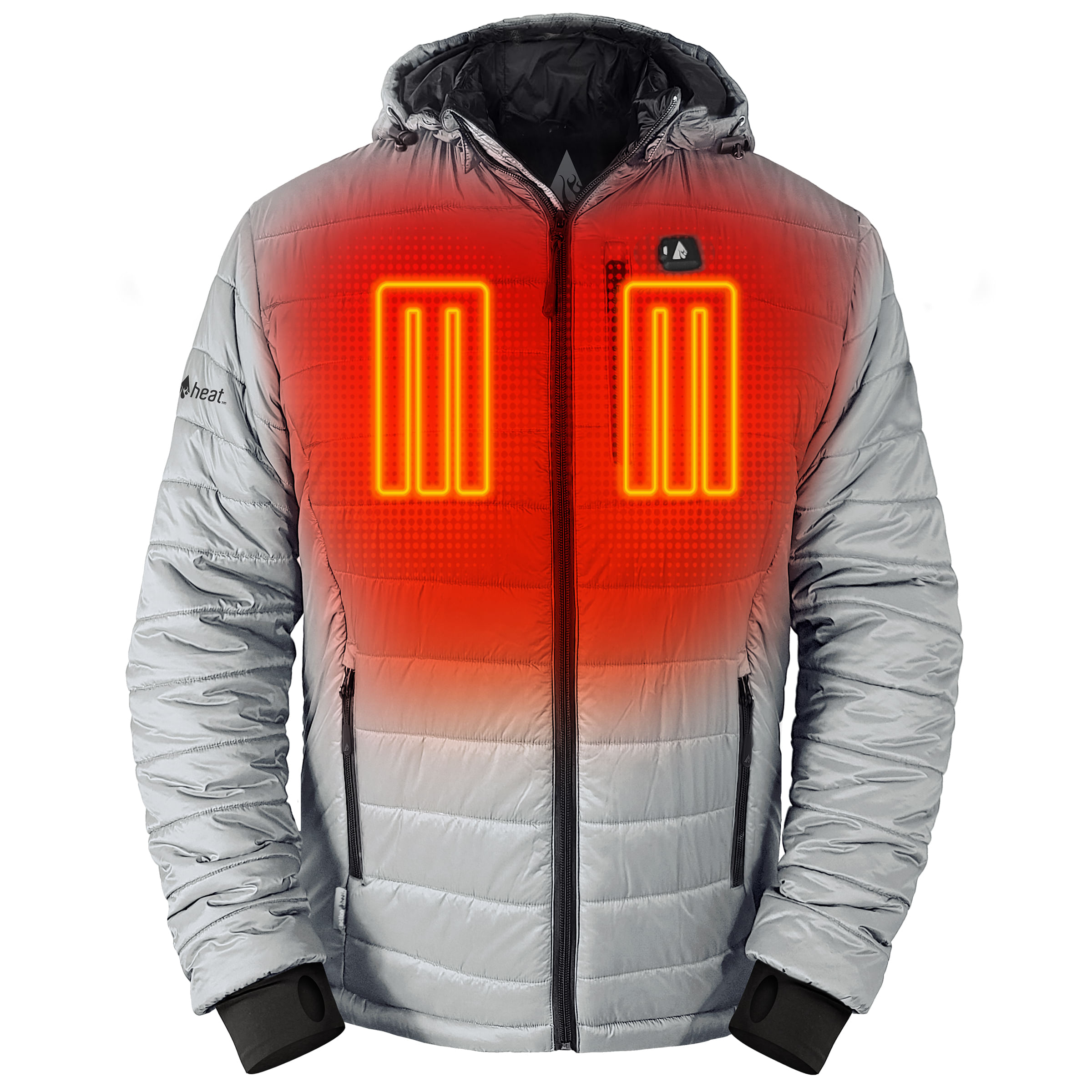 ActionHeat 5V Battery Heated Puffer Jacket w/ Hood - Men's - Als.com