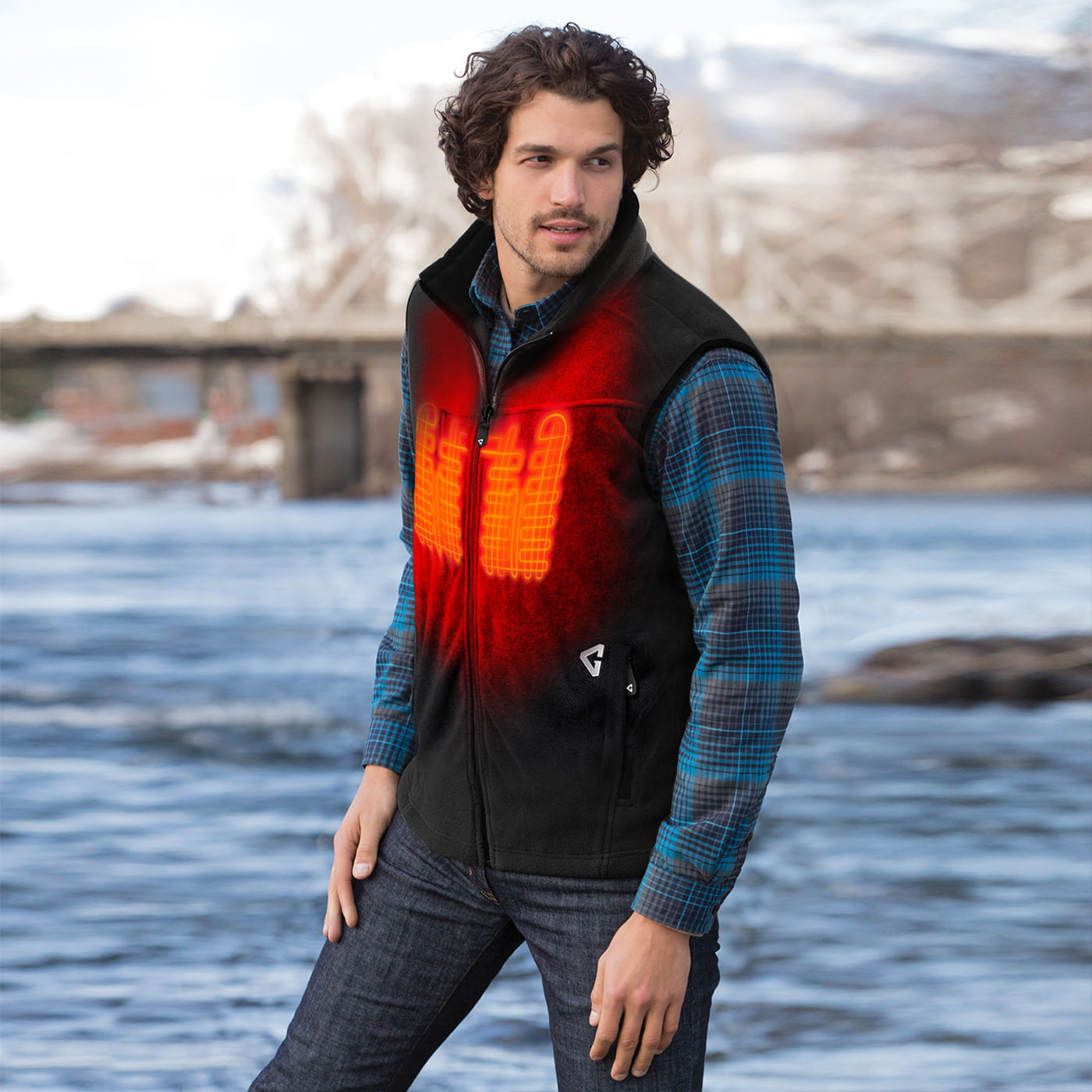 Gerbing 7v Thermite Fleece Heated Vest 2.0 - Men's - Black S
