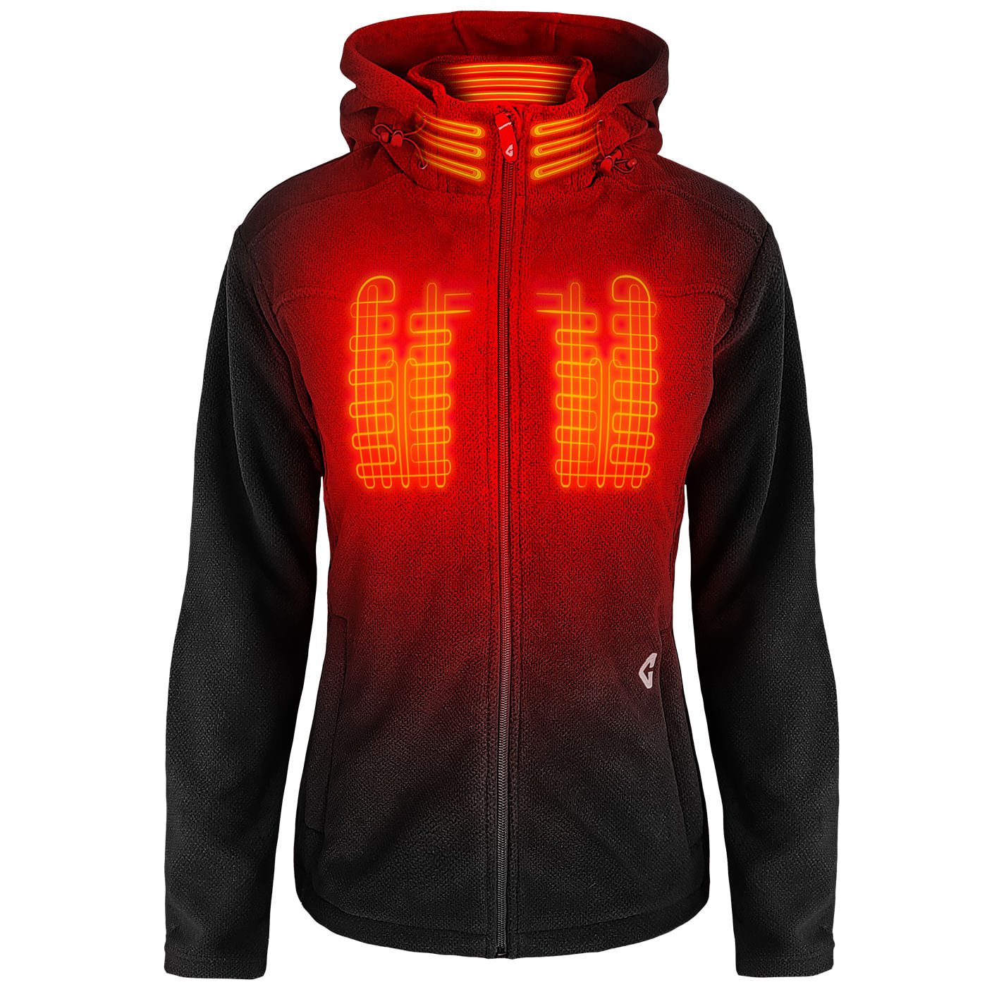 Gerbing 7V Thermite Fleece Heated Jacket - Women's - Black XS