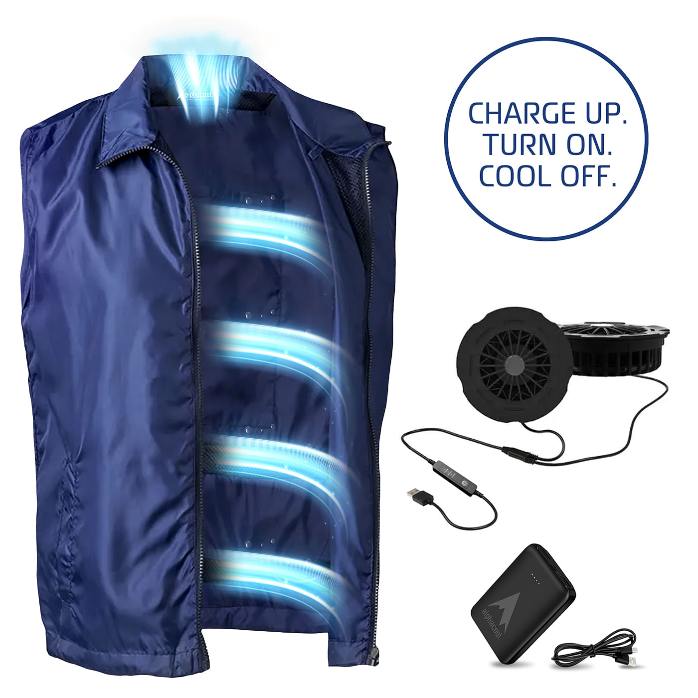AlphaCool 5V Cooling Fan Vest - Als.com AlphaCool 5V Cooling Fan Vest - Als.com