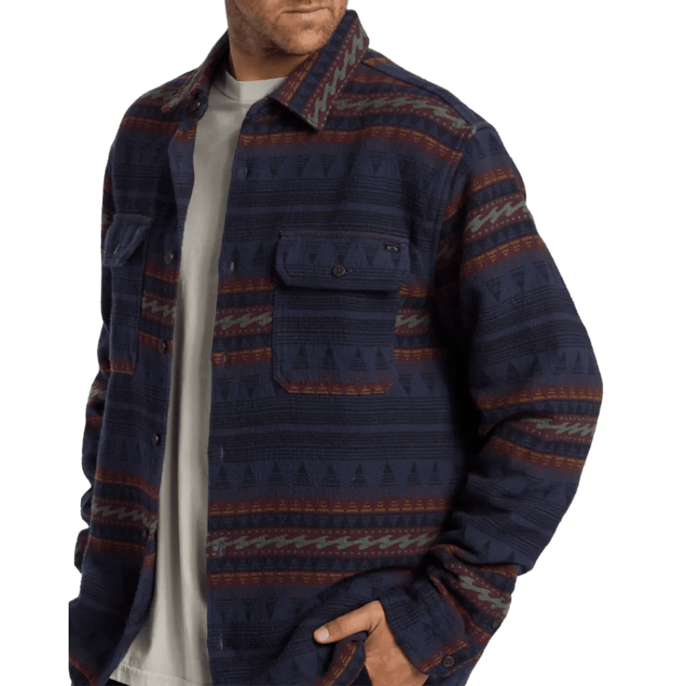 Billabong Offshore Jacquard Flannel Long Sleeve Shirt