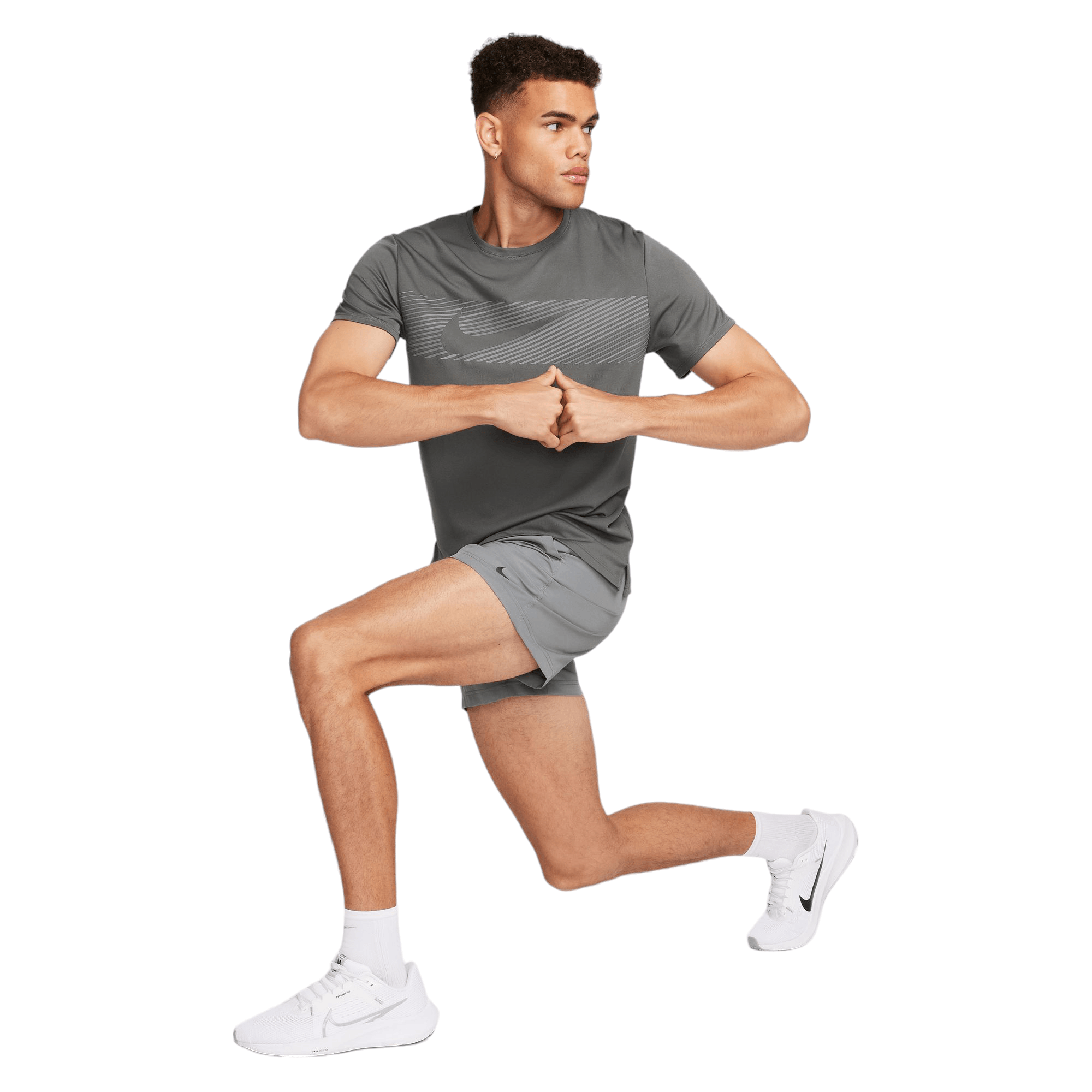 ★ Nike★ Mylar Flash Dry Fit UV Short Sleeve Running Top M Nike Miler Flash Dri-FIT UV Short-Sleeve Running Top - Men's