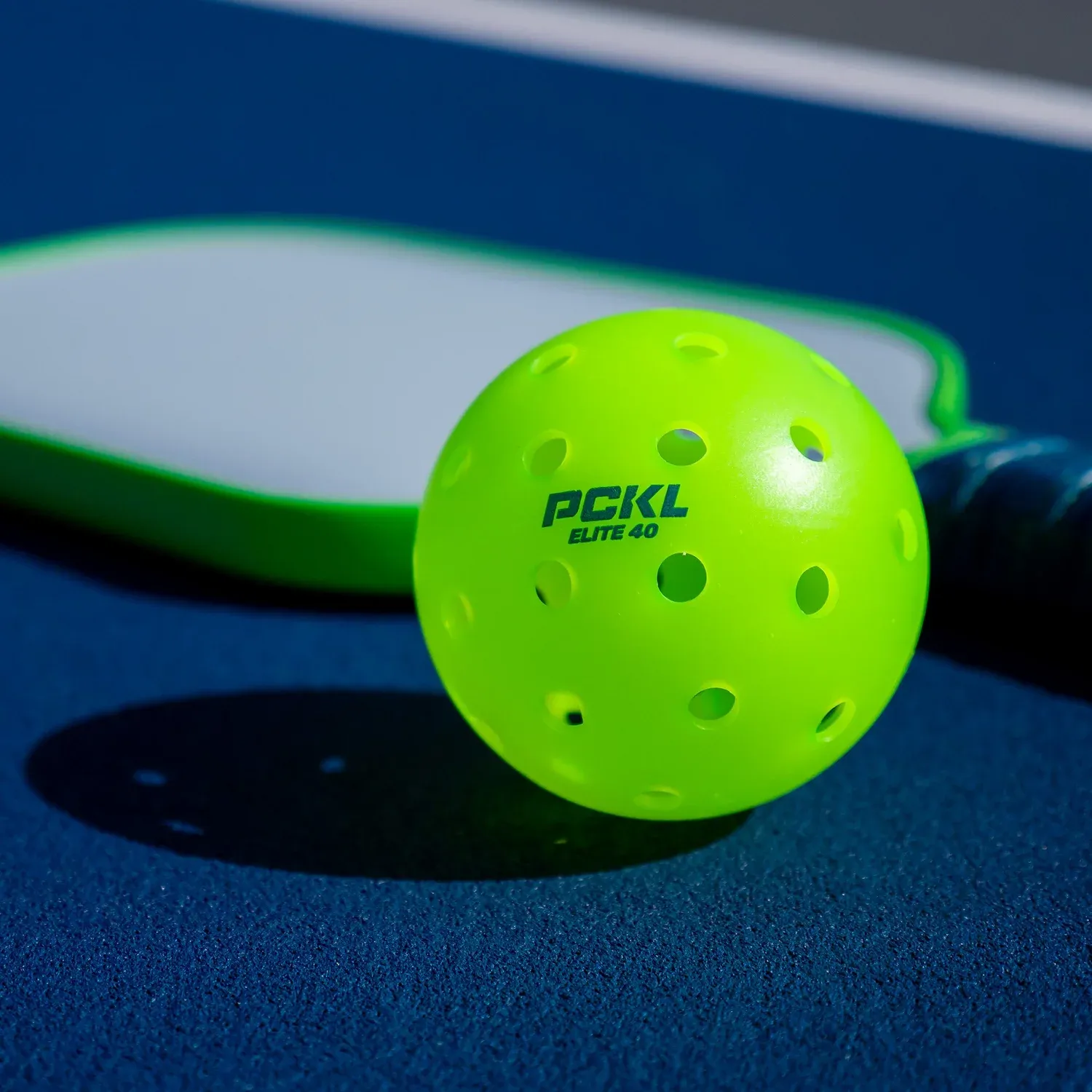 PCKL Pickleball Elite 40 Pickleballs - Neon Green 50 Pack