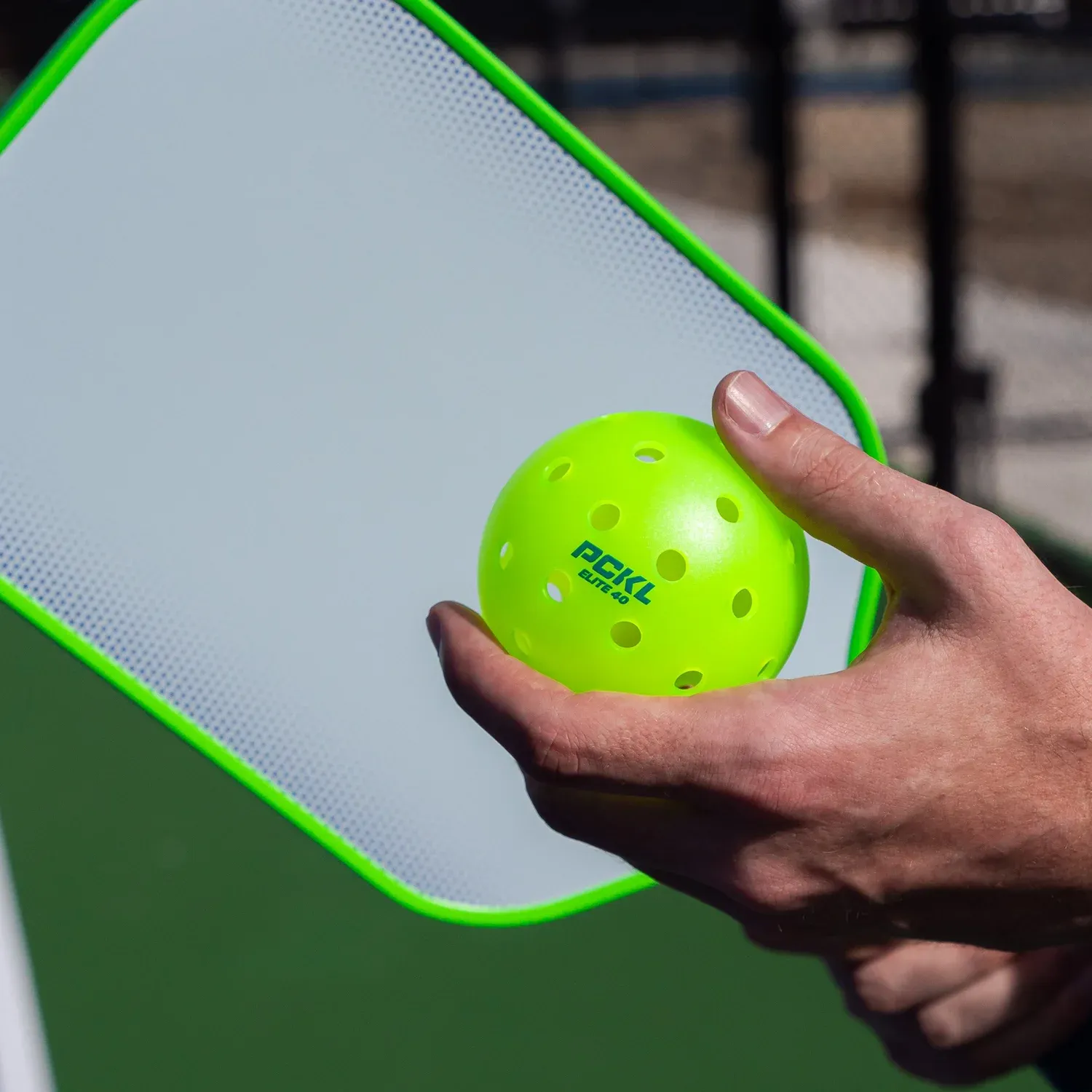 PCKL Pickleball Elite 40 Pickleballs - Neon Green 50 Pack